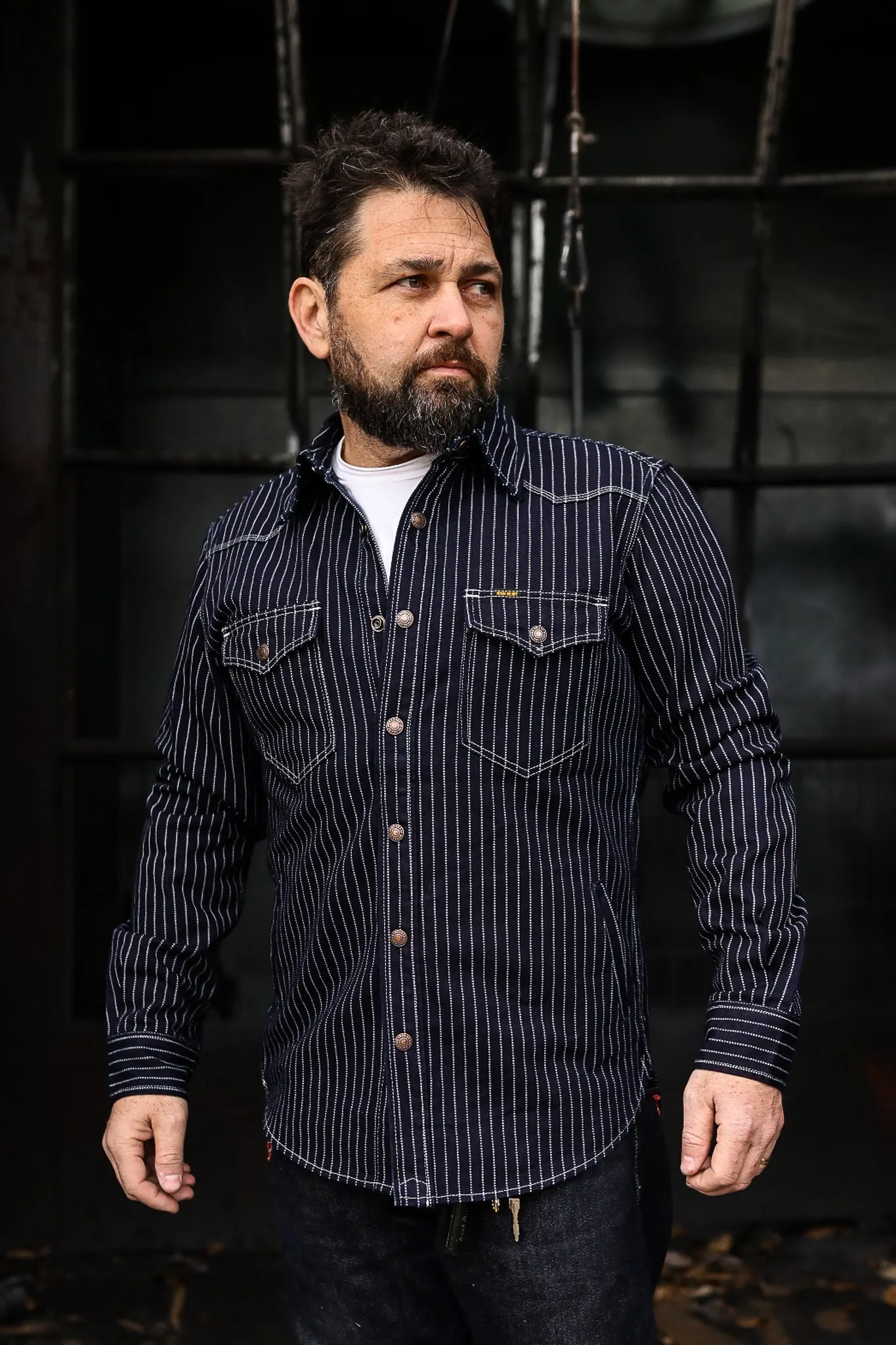 12oz Wabash CPO Shirt - Indigo IHSH-227-IND