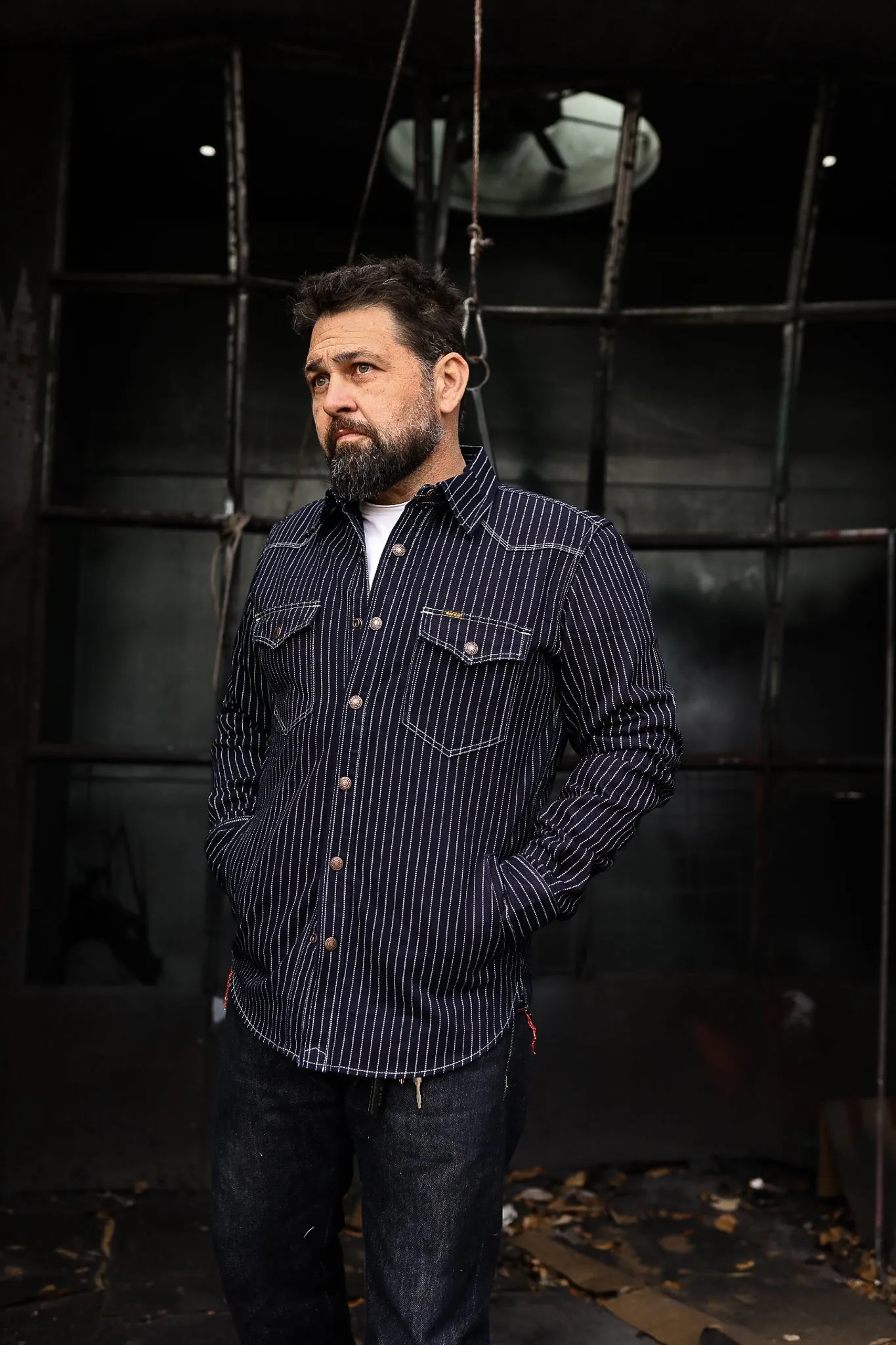 12oz Wabash CPO Shirt - Indigo IHSH-227-IND