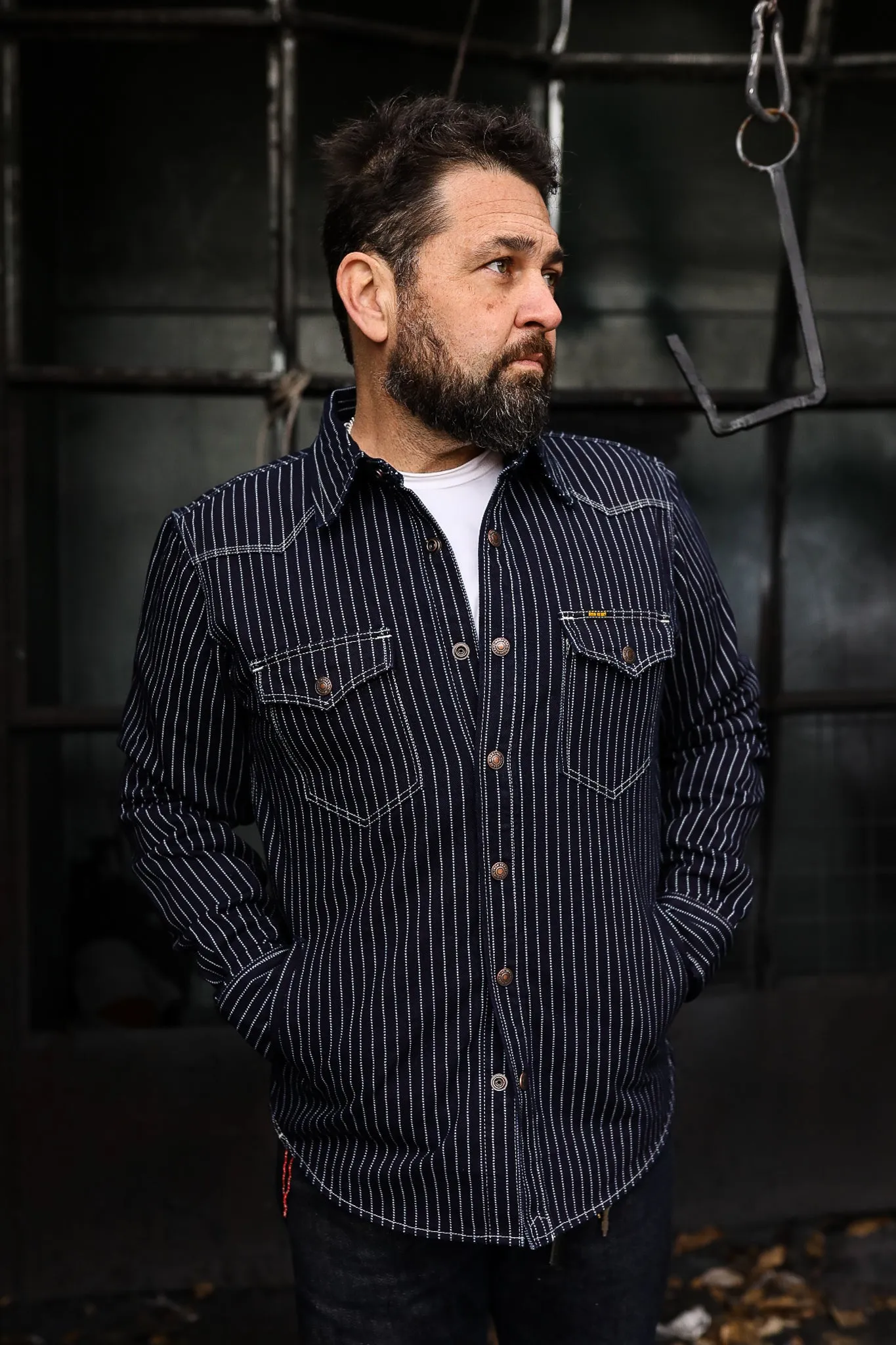 12oz Wabash CPO Shirt - Indigo IHSH-227-IND