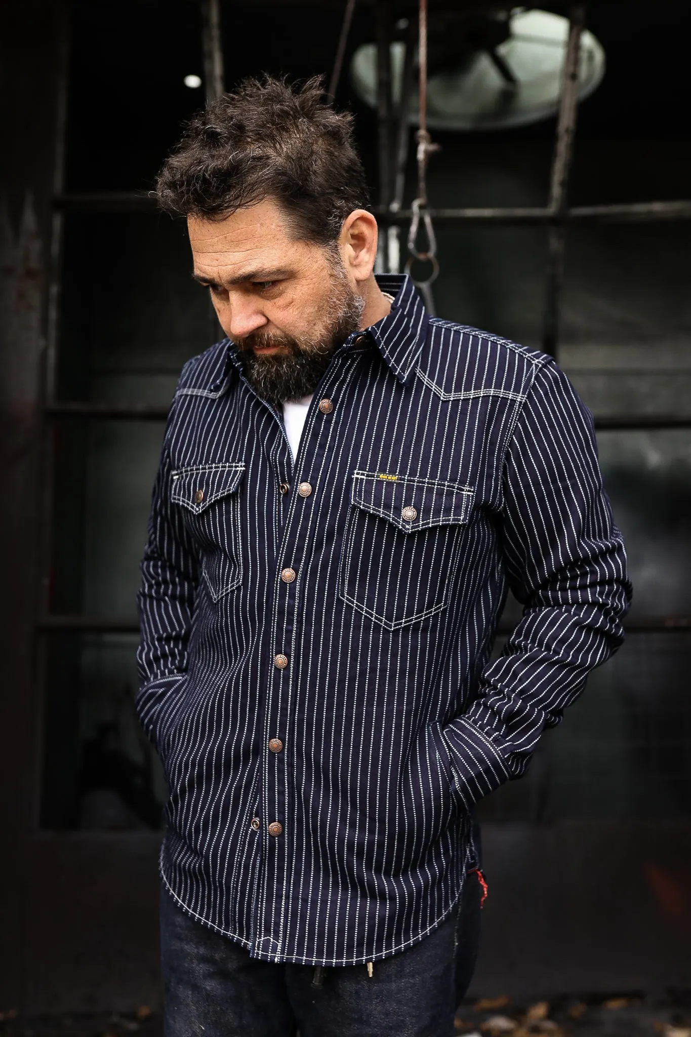 12oz Wabash CPO Shirt - Indigo IHSH-227-IND
