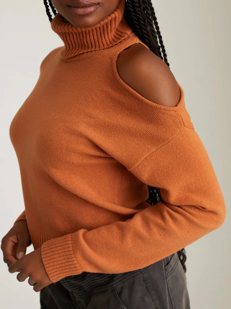 AME VERONICA COLD SHOULDER SWEATER
