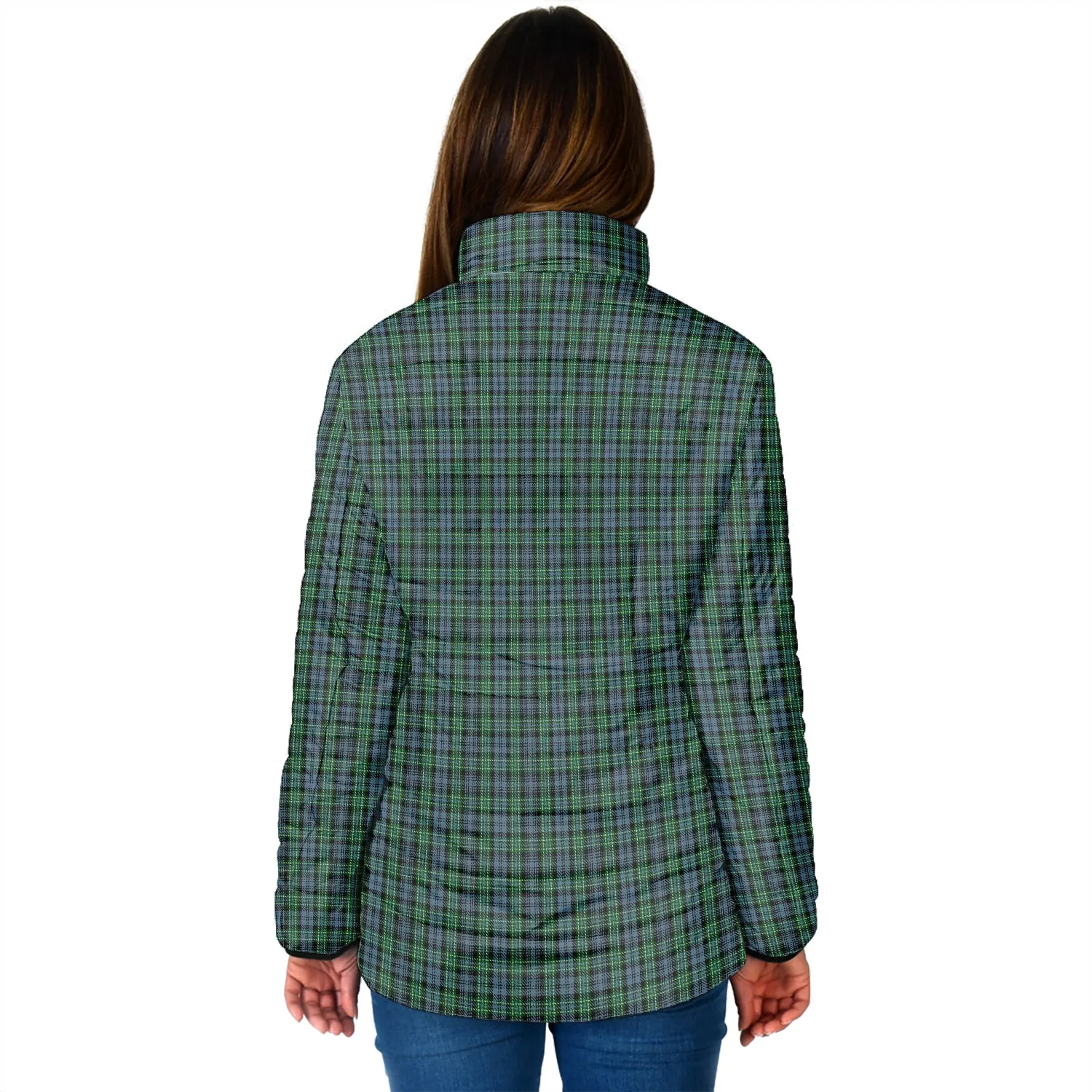 Arbuthnot Tartan Padded Jacket with Family Crest