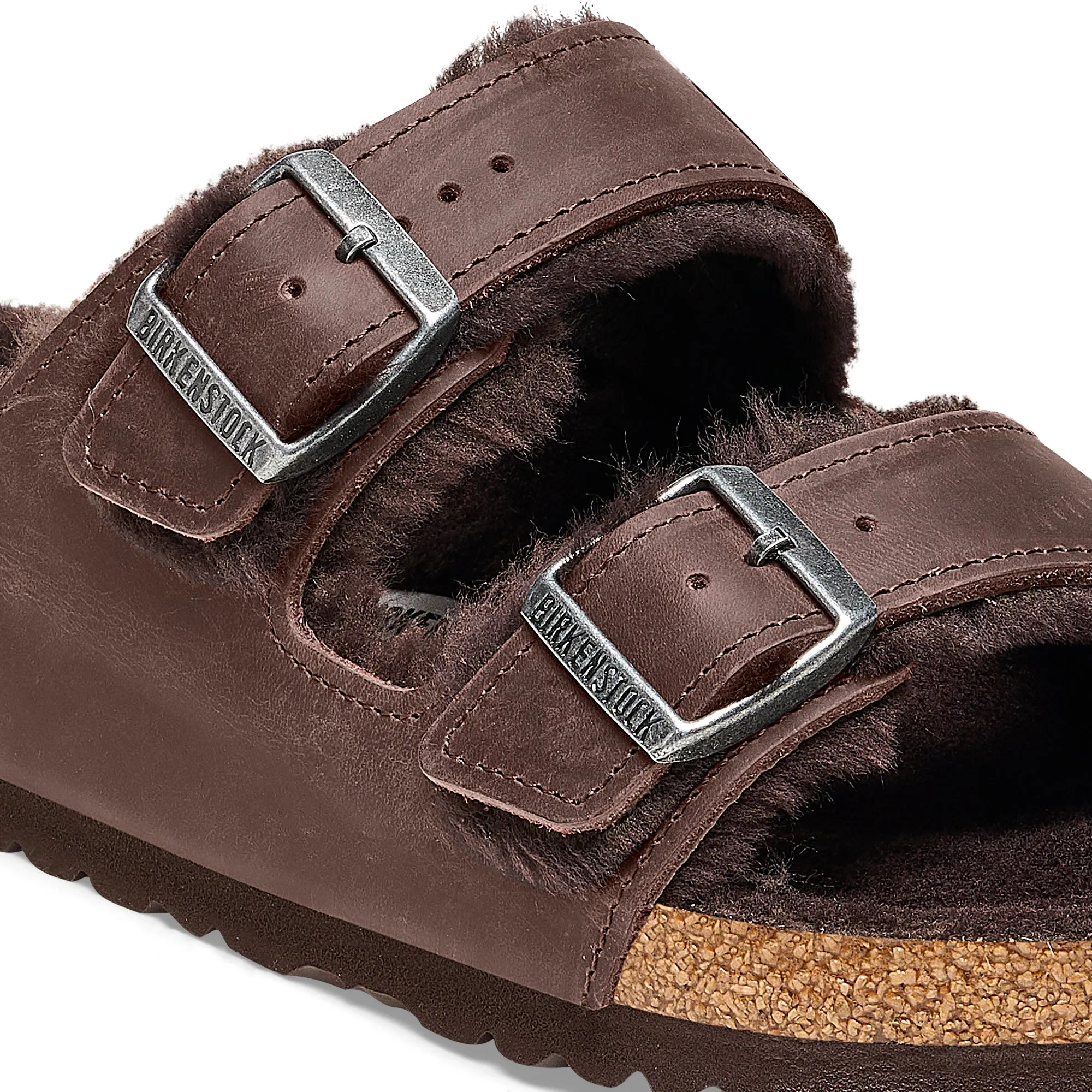 Arizona Shearling Oiled Leather in Habana