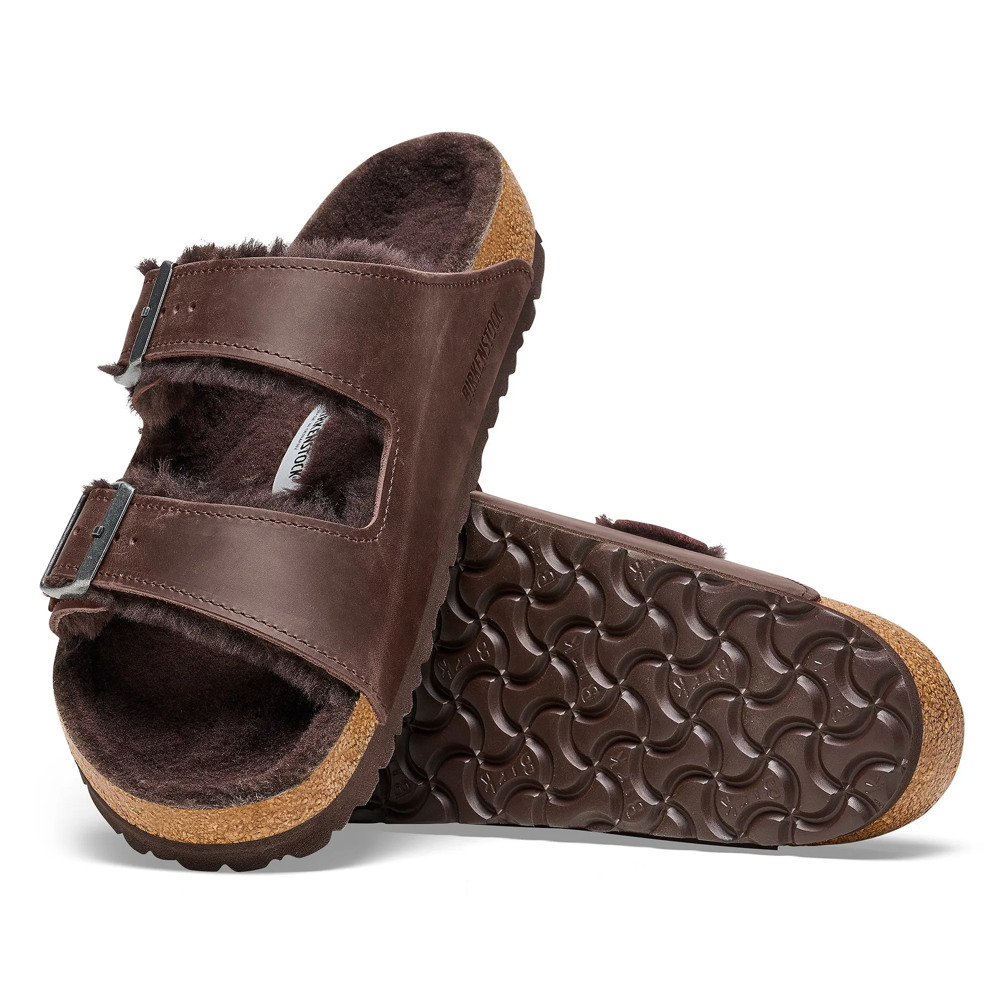 Arizona Shearling Oiled Leather in Habana
