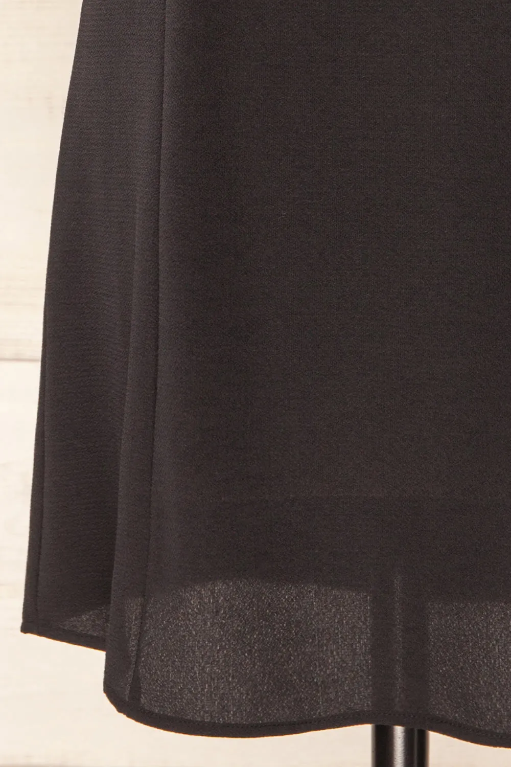 Beaucaire Black | Short Dress w/ Thin Straps