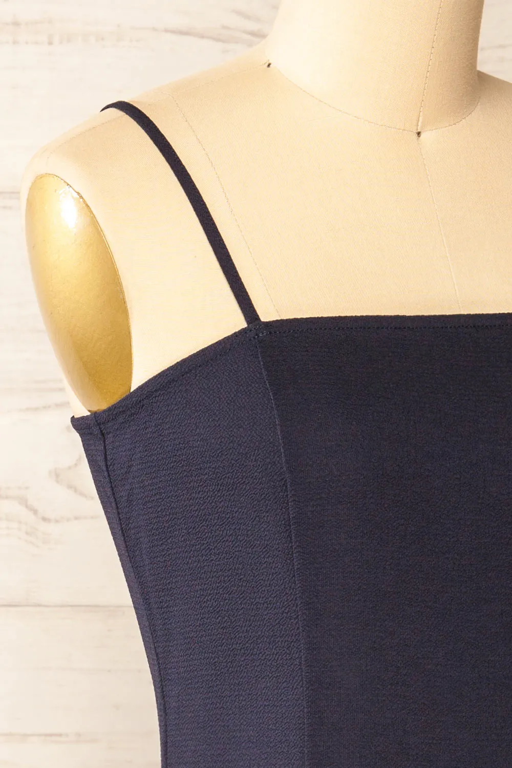 Beaucaire Navy | Short Dress w/ Thin Straps