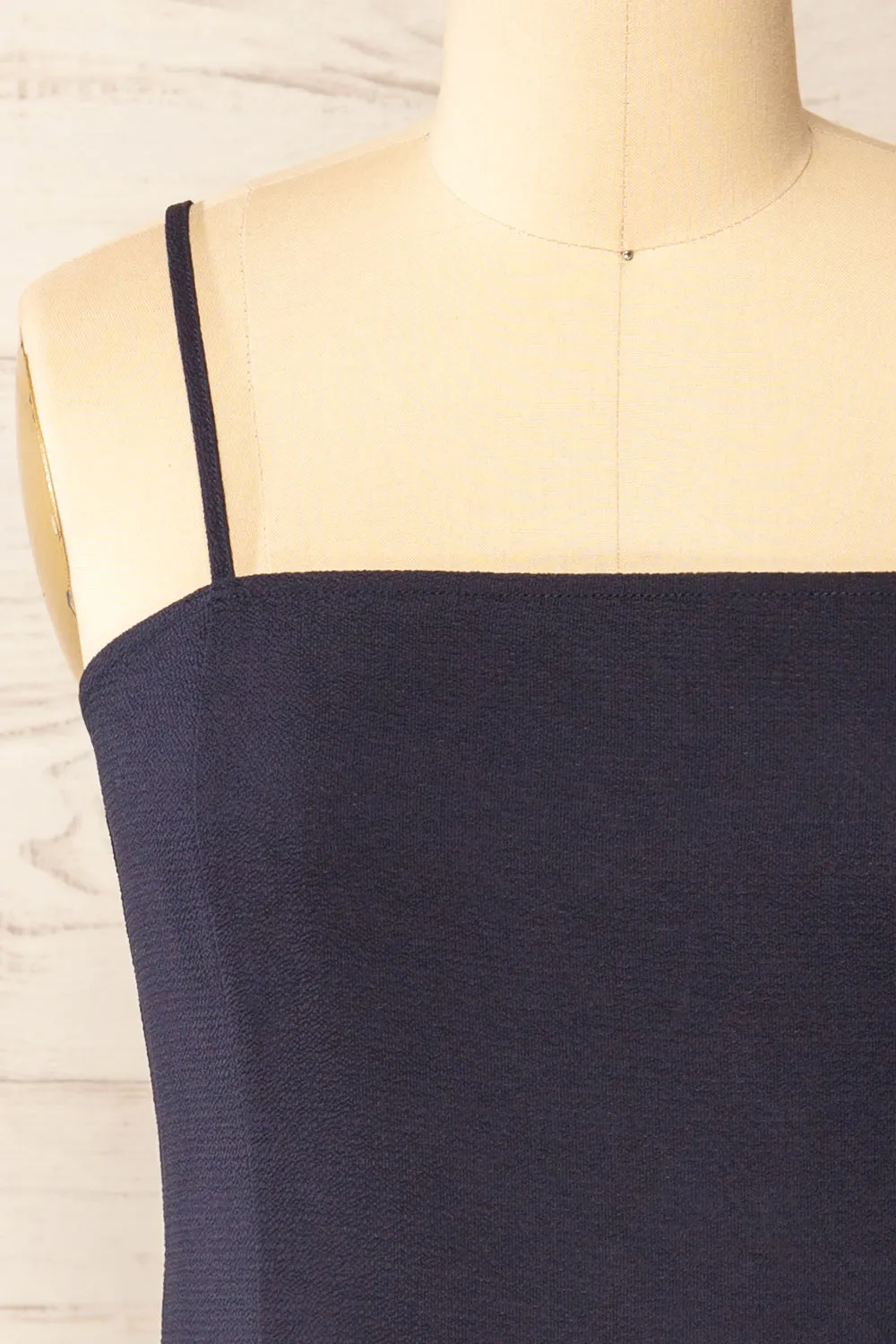 Beaucaire Navy | Short Dress w/ Thin Straps