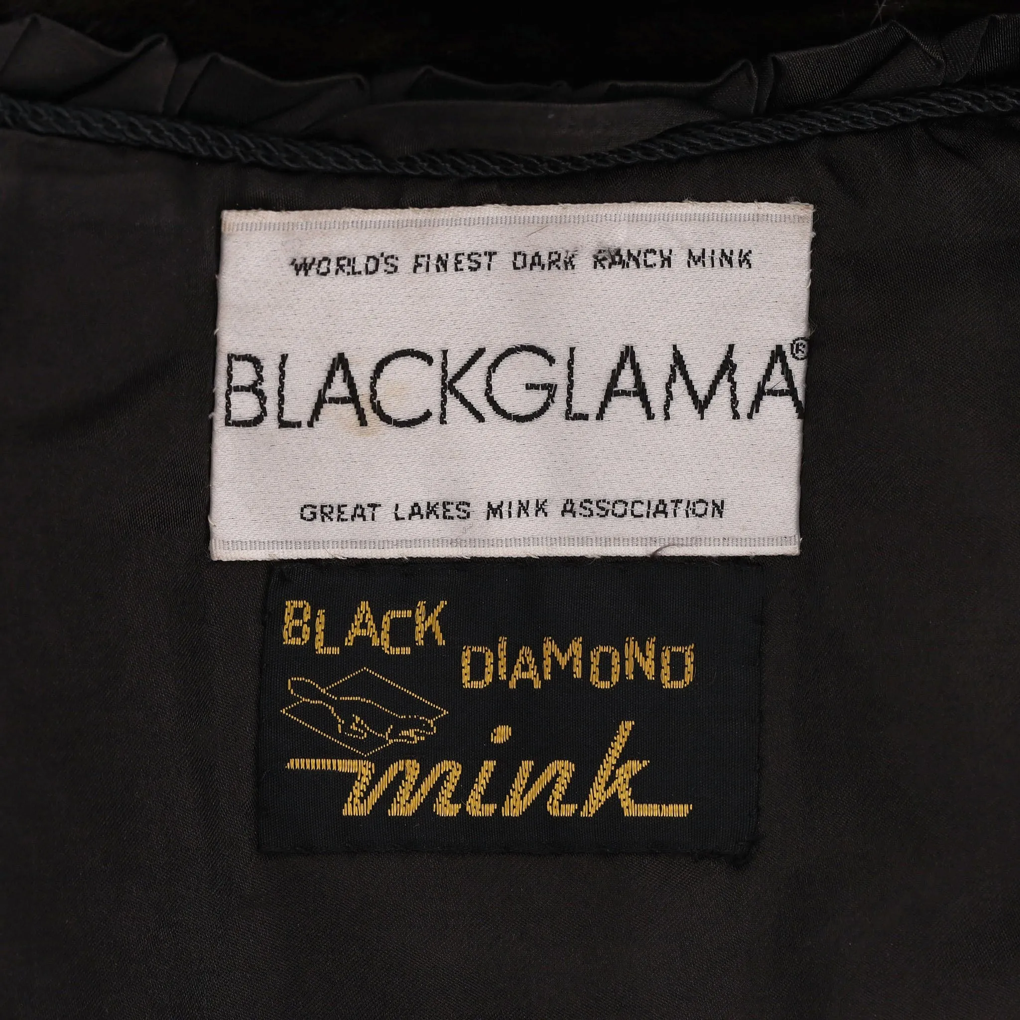 Blackglama Ranch Mink Fur Coat. Size S