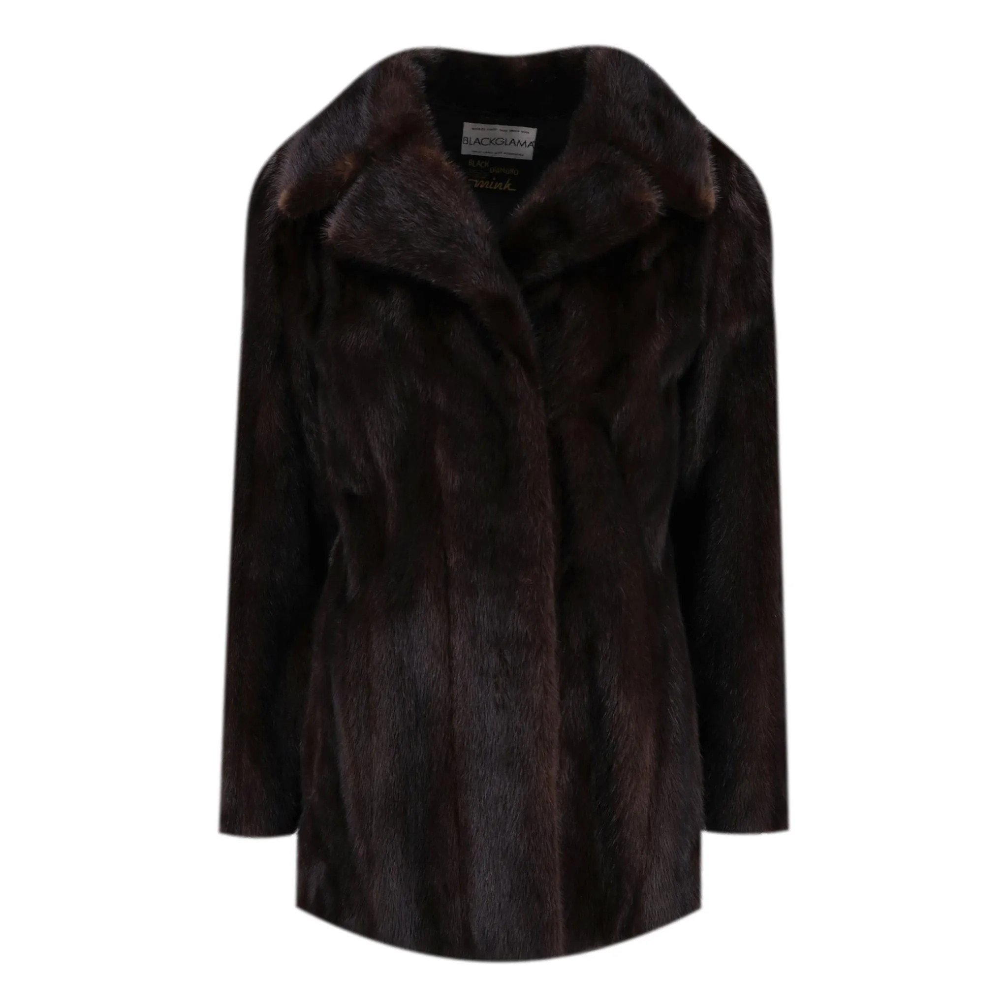 Blackglama Ranch Mink Fur Coat. Size S