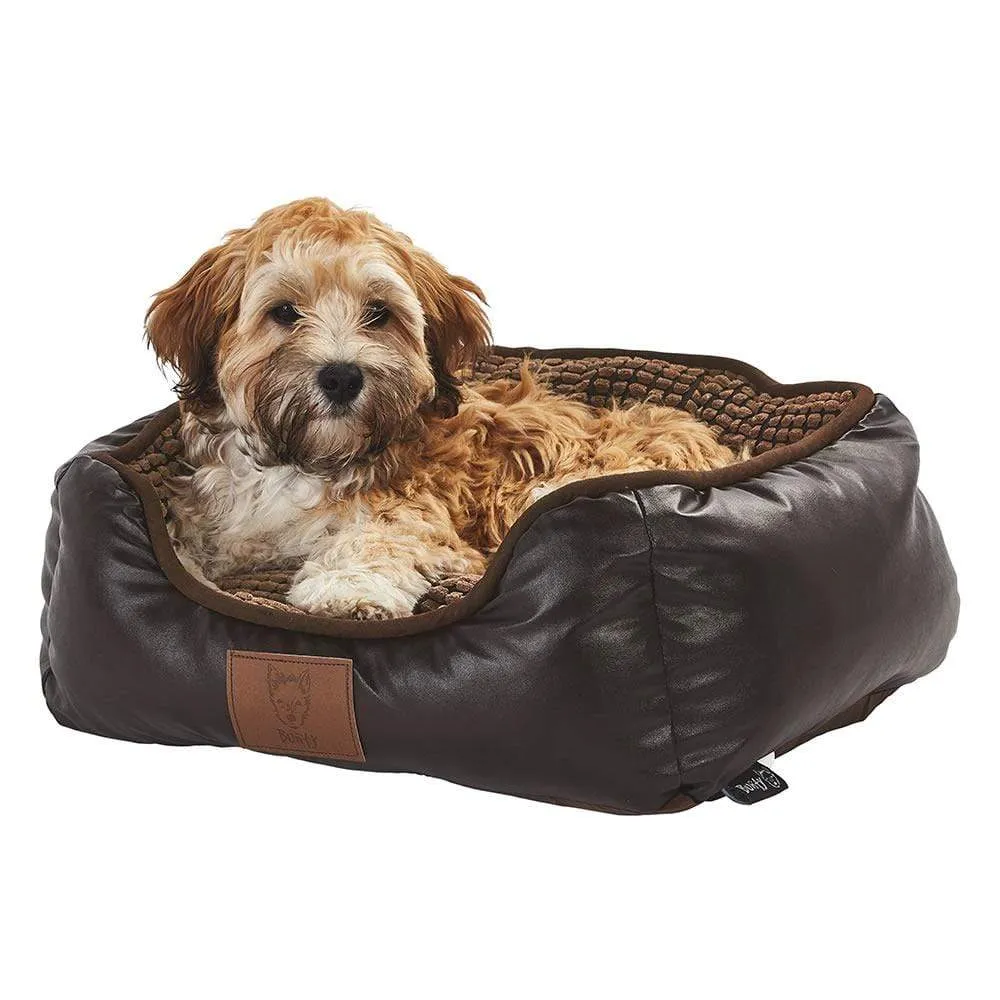 Bunty Tuscan Faux Leather Dog Bed