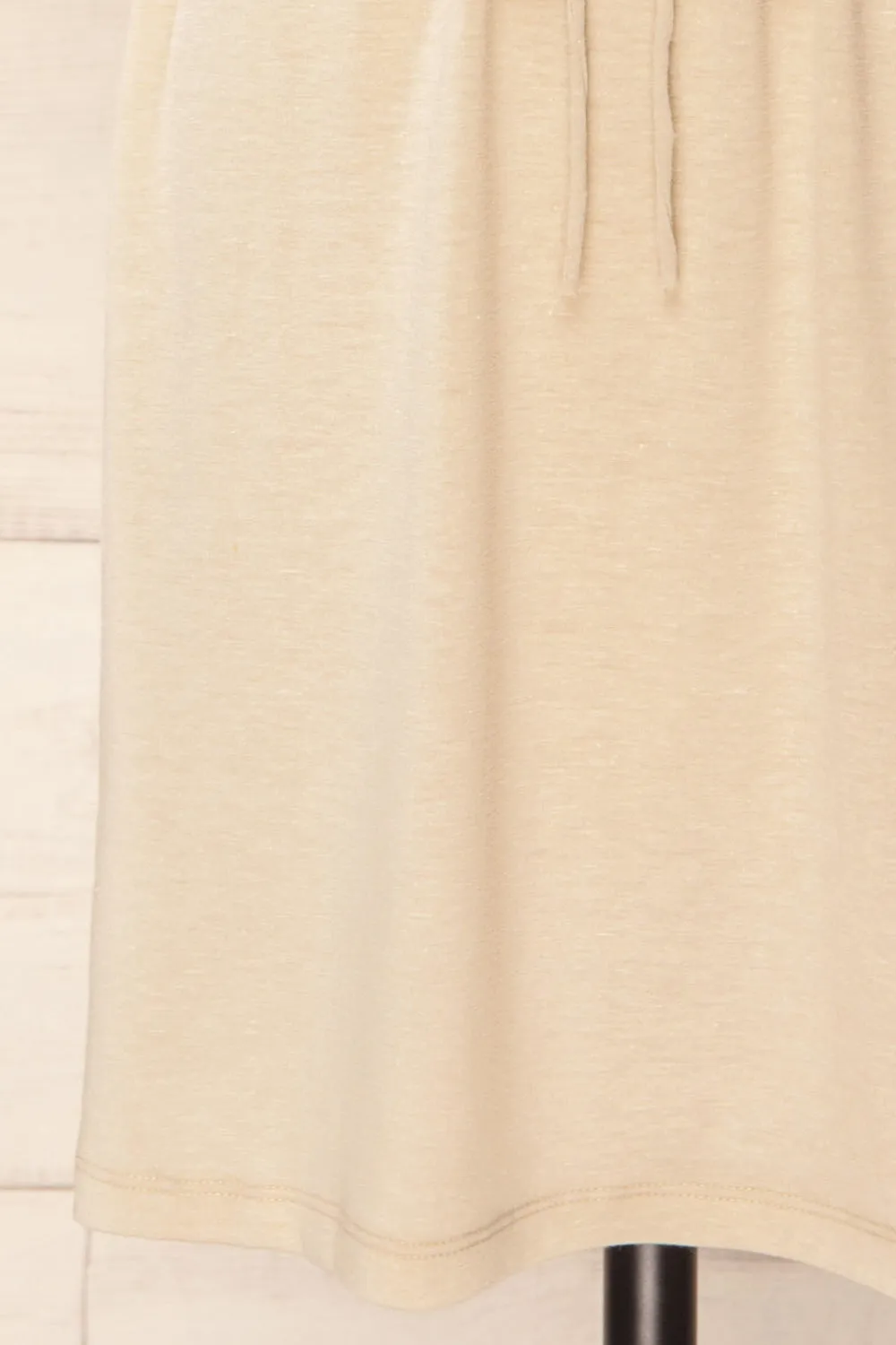 Clarice Beige | Short Sleeveless Dress