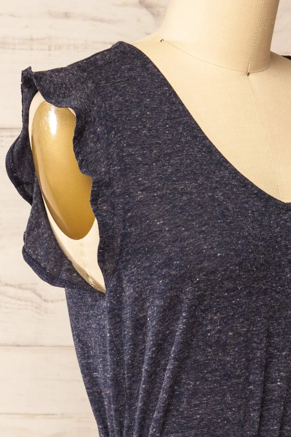 Clarice Navy | Short Sleeveless Dress