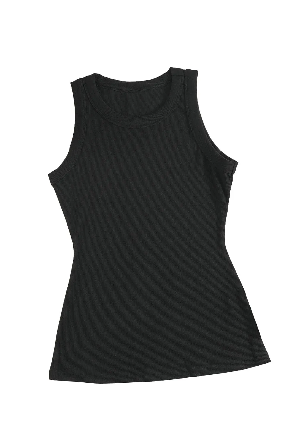 Classic Ribbed Round Neck Tank Top | Sexy, Comfy, and Effortlessly Chic 😎🔥