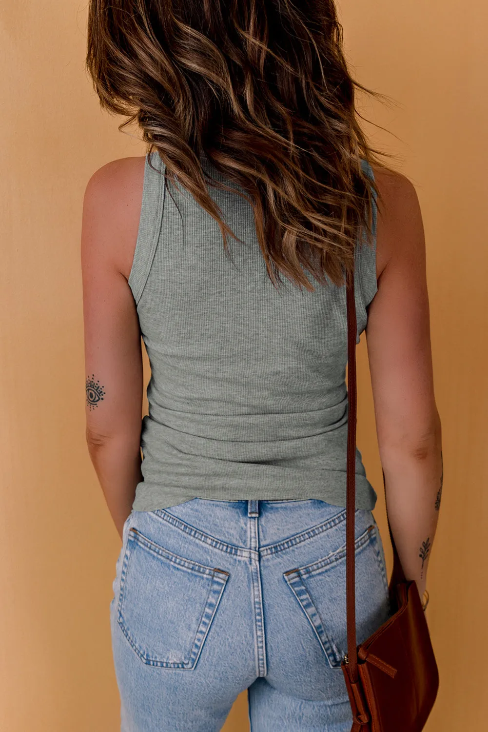 Classic Ribbed Round Neck Tank Top | Sexy, Comfy, and Effortlessly Chic 😎🔥