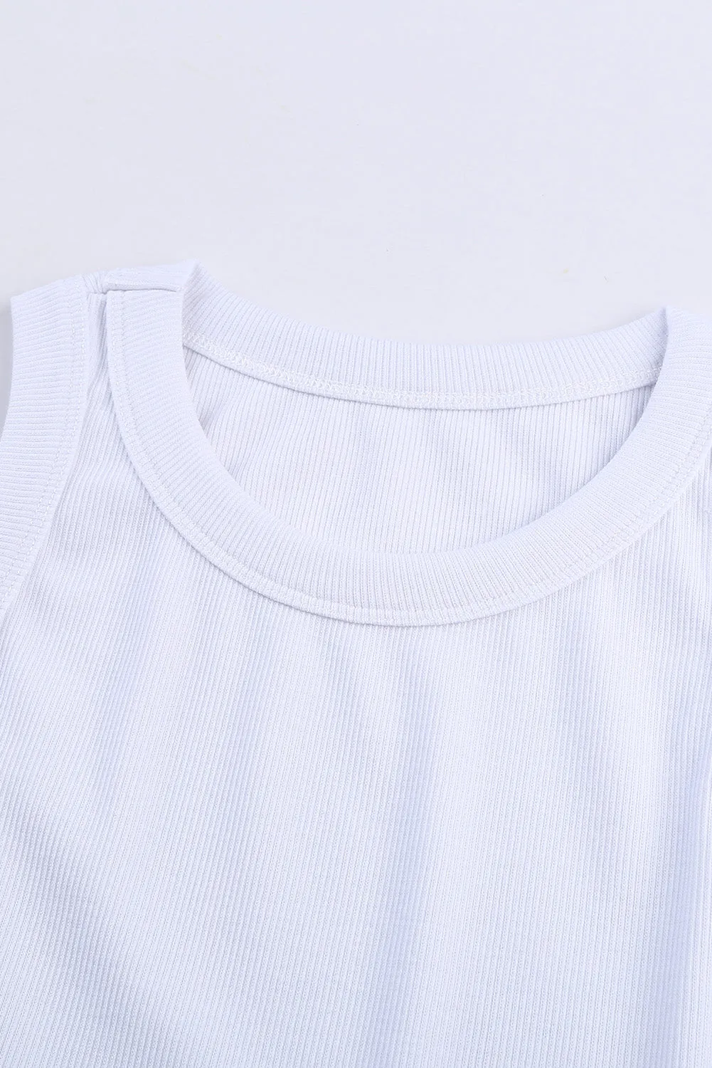 Classic Ribbed Round Neck Tank Top | Sexy, Comfy, and Effortlessly Chic 😎🔥