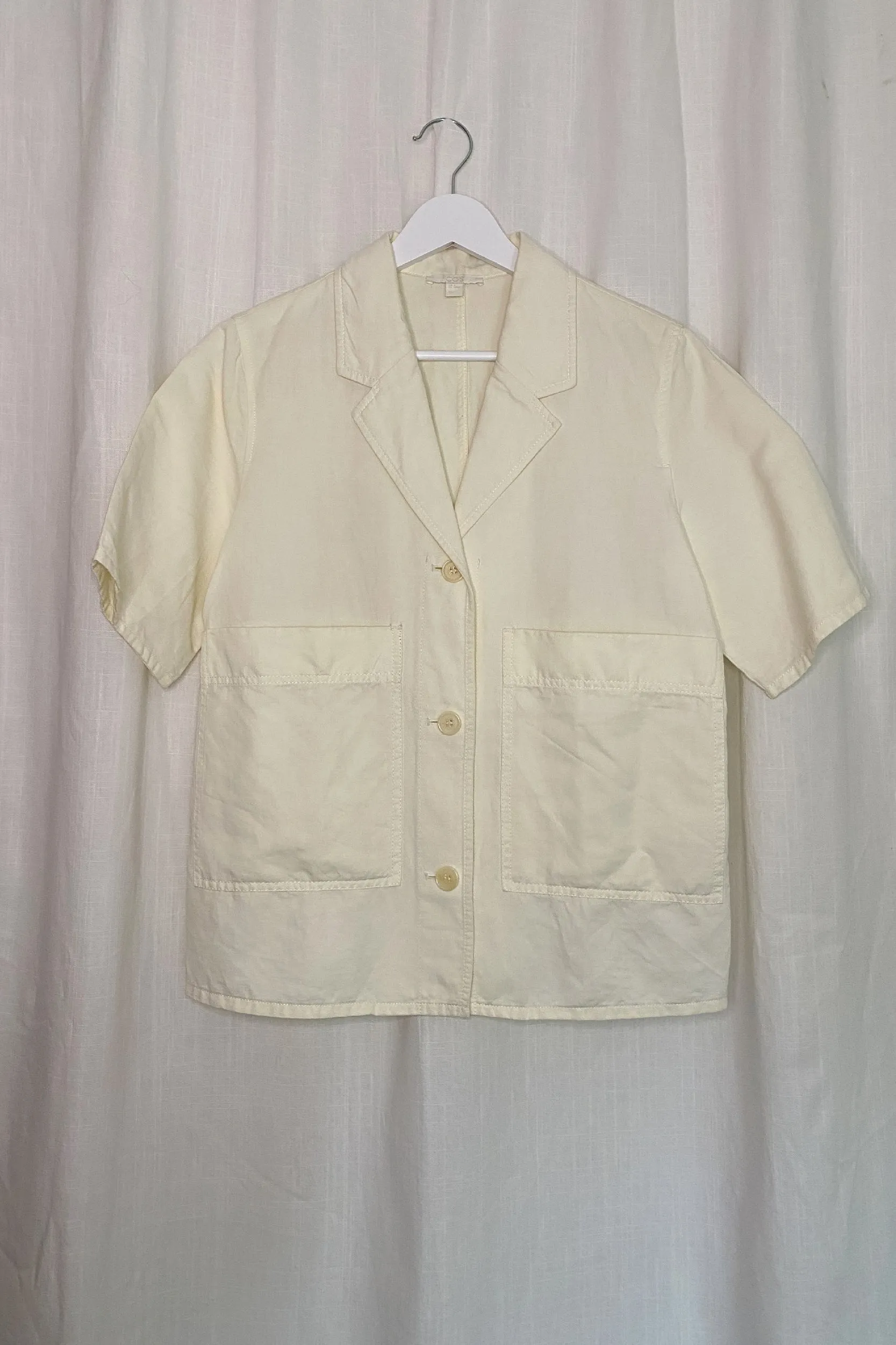 COS OPEN COLLAR TWILL SHIRT