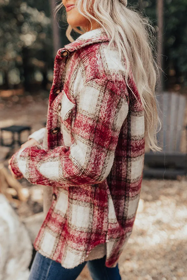 Cozy Cottage Plaid Jacket in Red