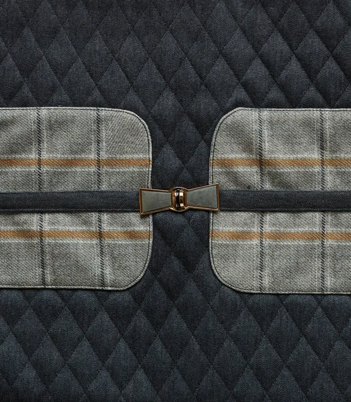 Ebony Plaid Rectangle Cushion Cover