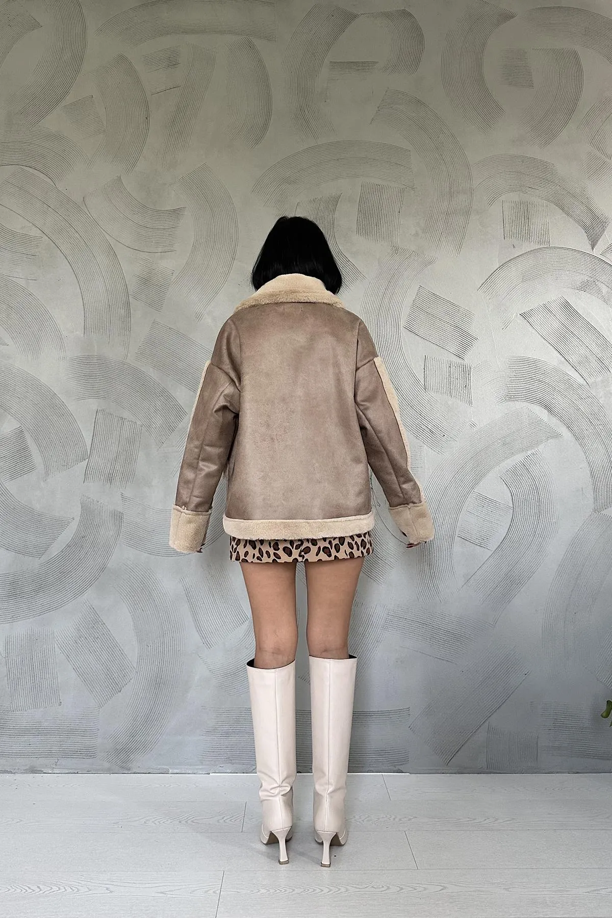 ELS Fur Coat - Beige - Grand Island