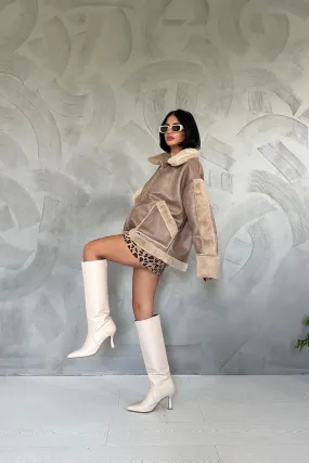 ELS Fur Coat - Beige - Grand Island