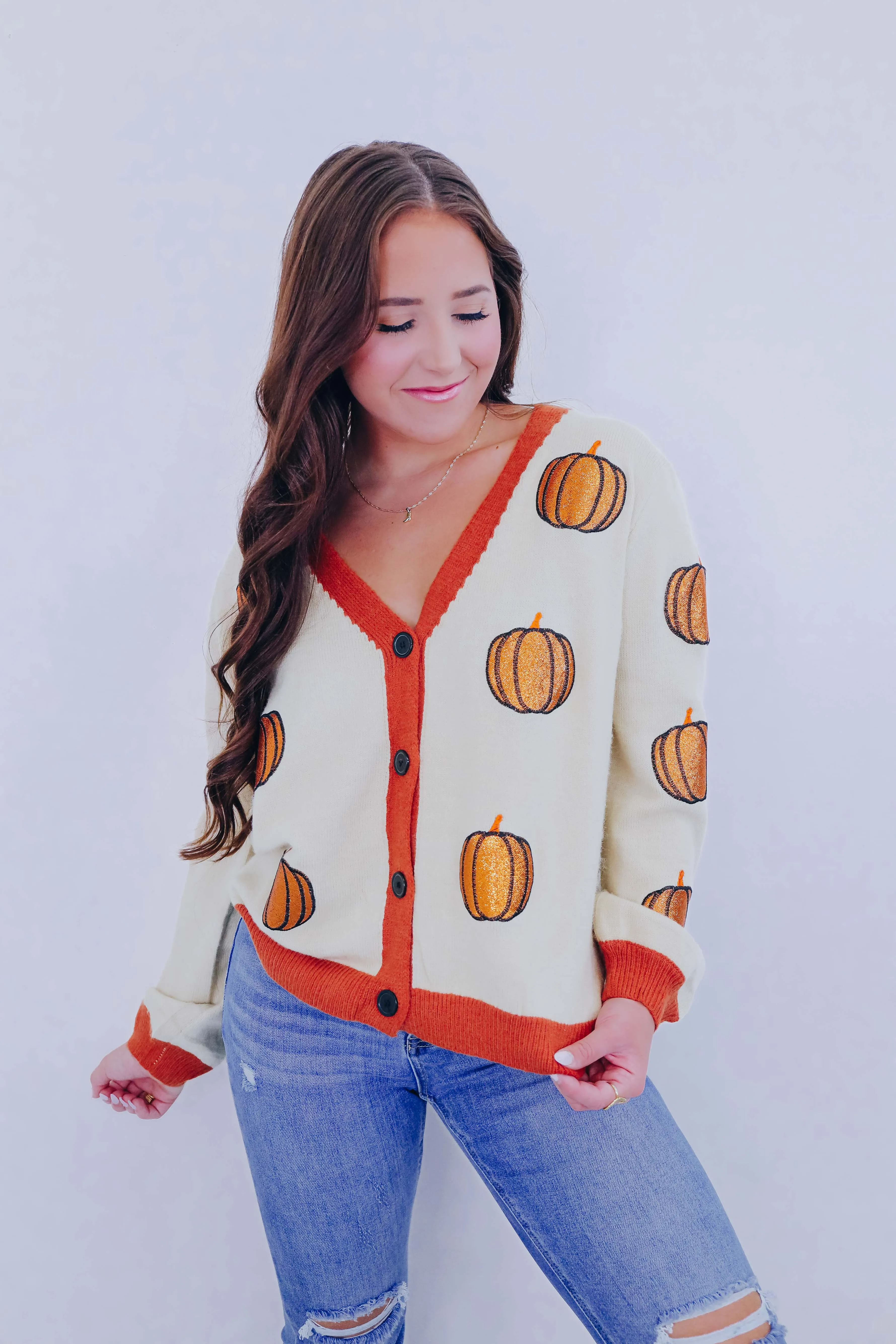 Everything Nice Pumpkin Patch Cardigan