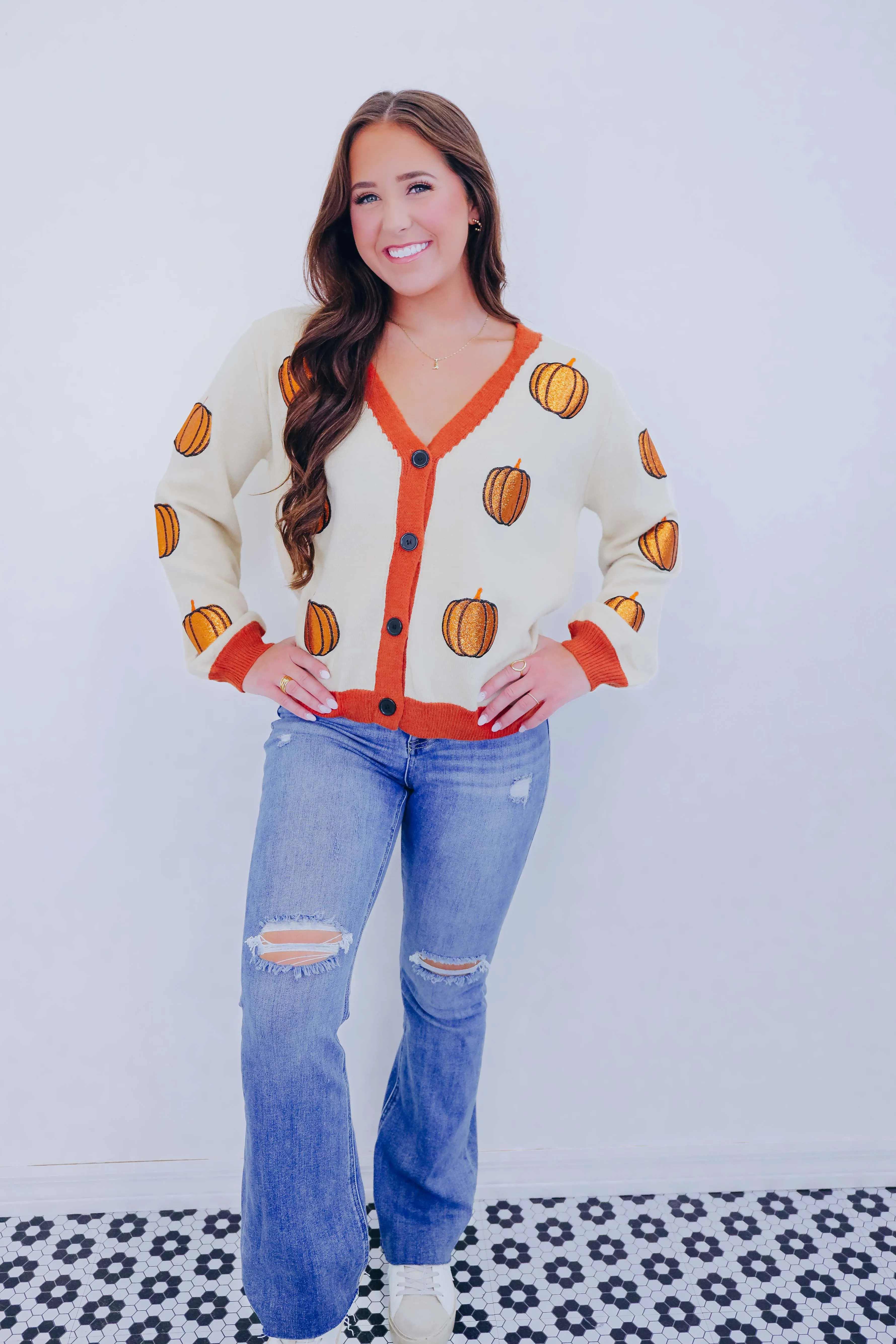 Everything Nice Pumpkin Patch Cardigan