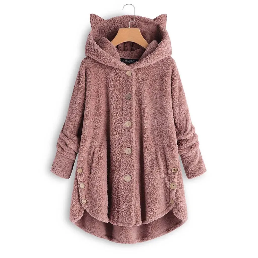 Fashion Warm Fleece Hoodies Women Autumn Winter