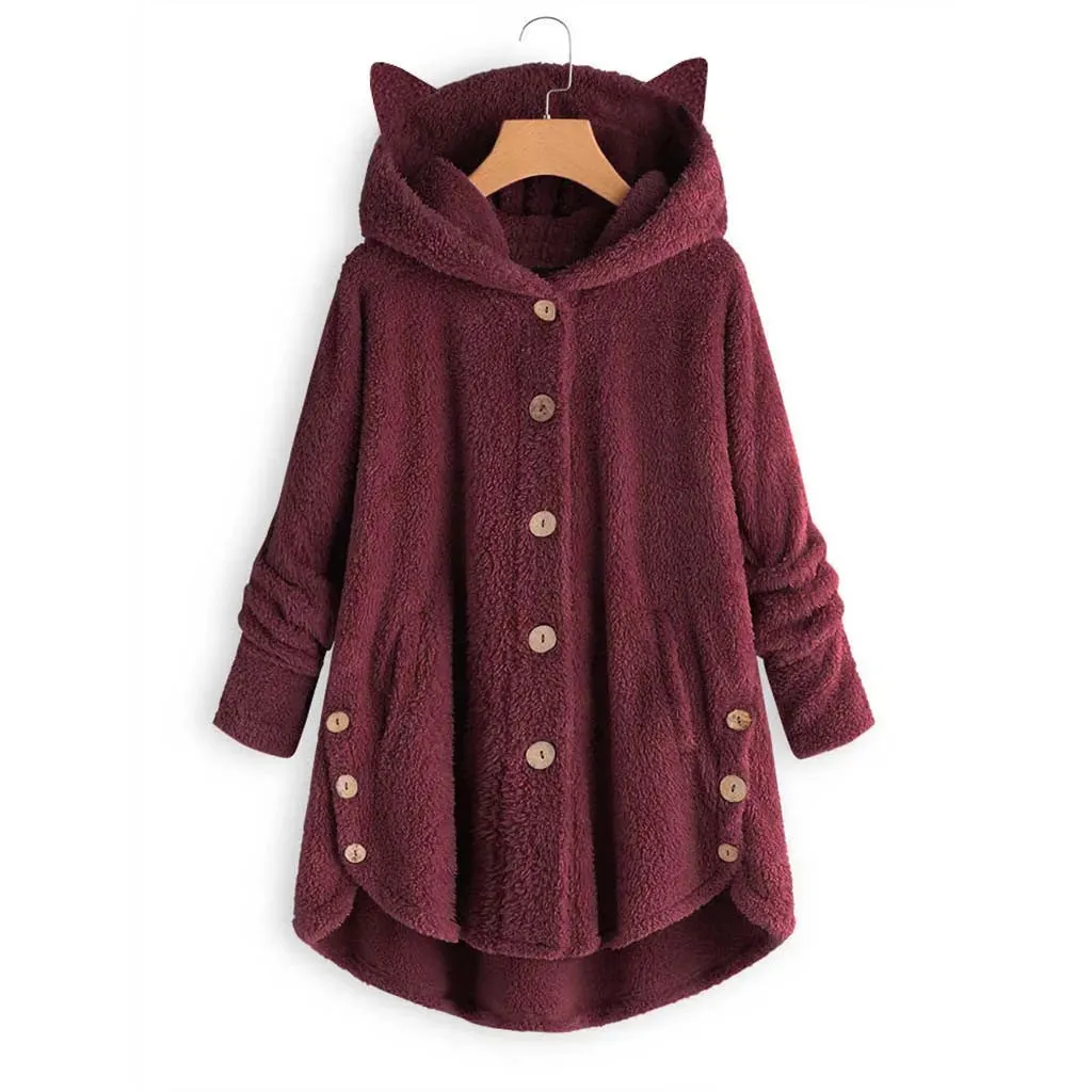 Fashion Warm Fleece Hoodies Women Autumn Winter