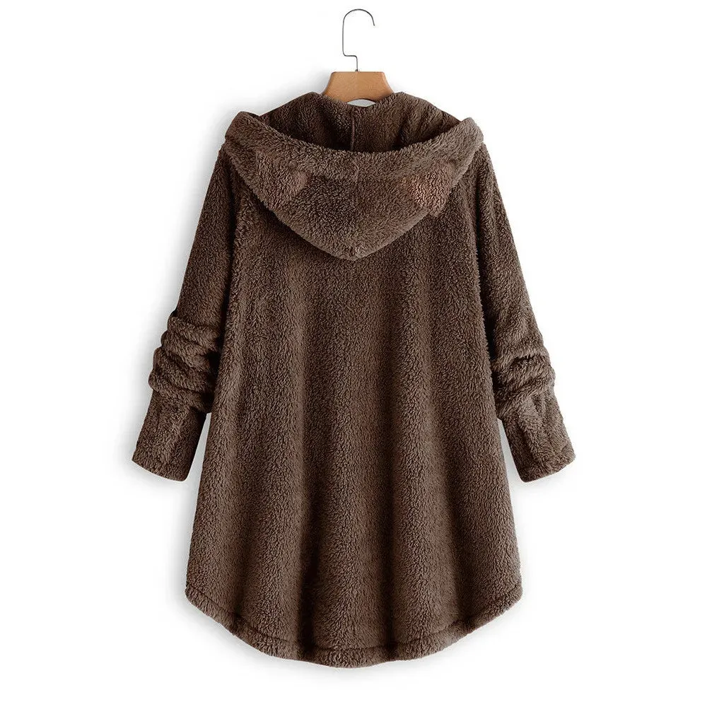 Fashion Warm Fleece Hoodies Women Autumn Winter