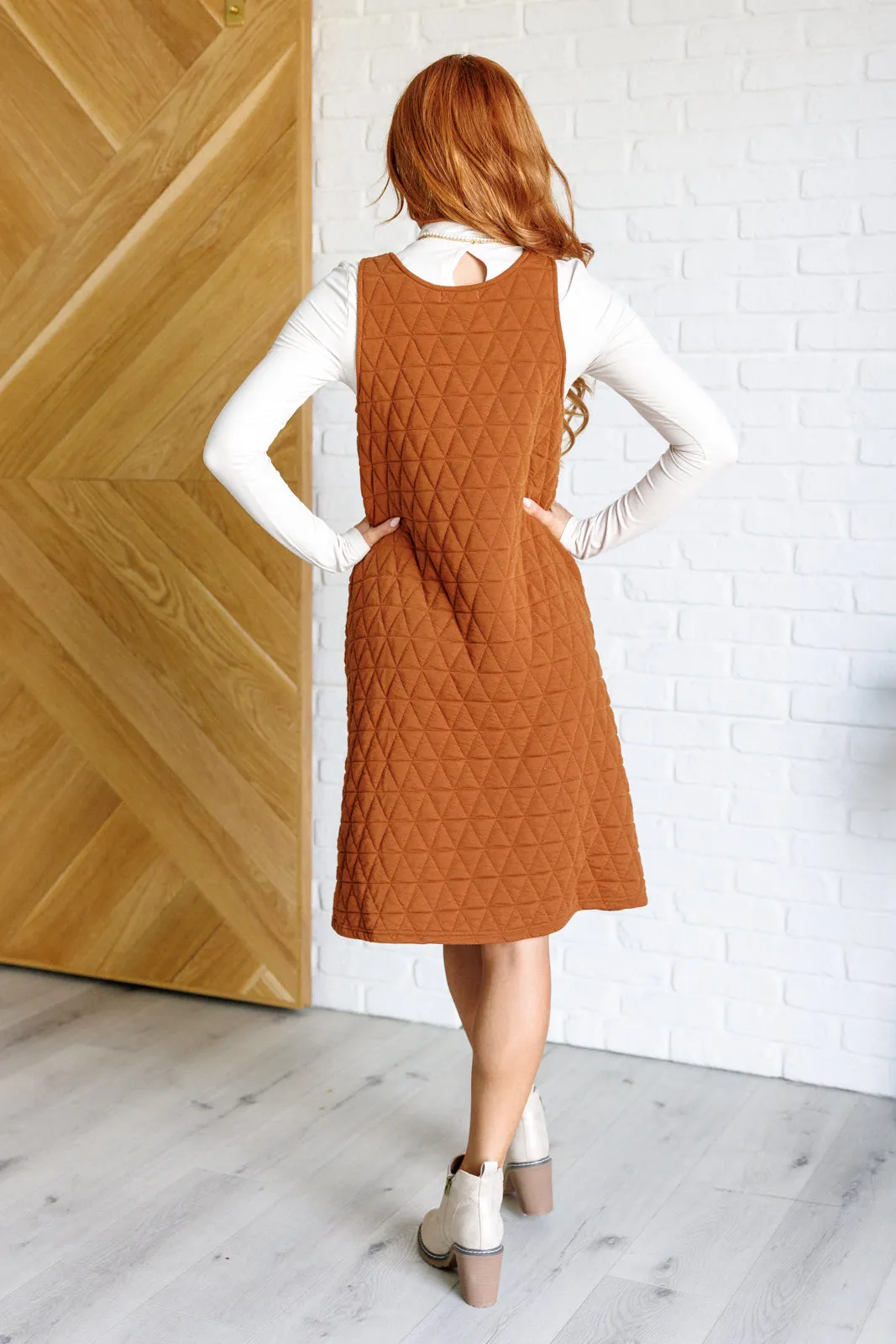 Free Falling Quilted Midi Dress - 11/1