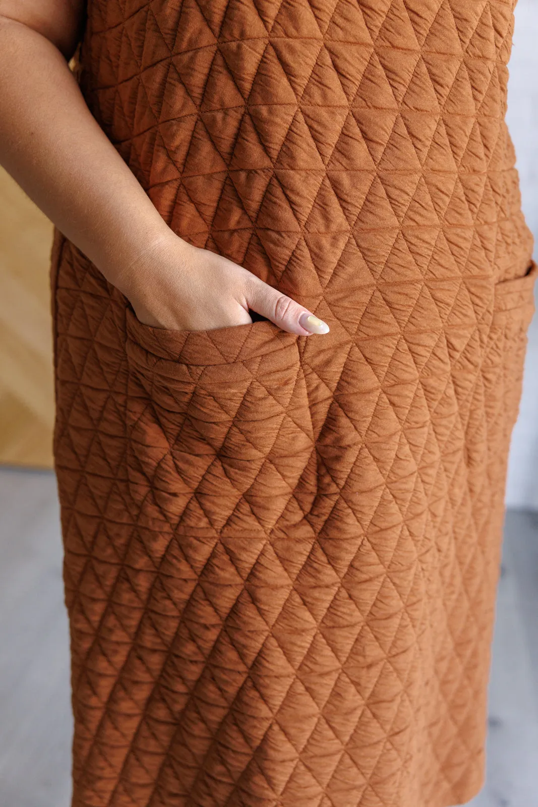 Free Falling Quilted Midi Dress - 11/1