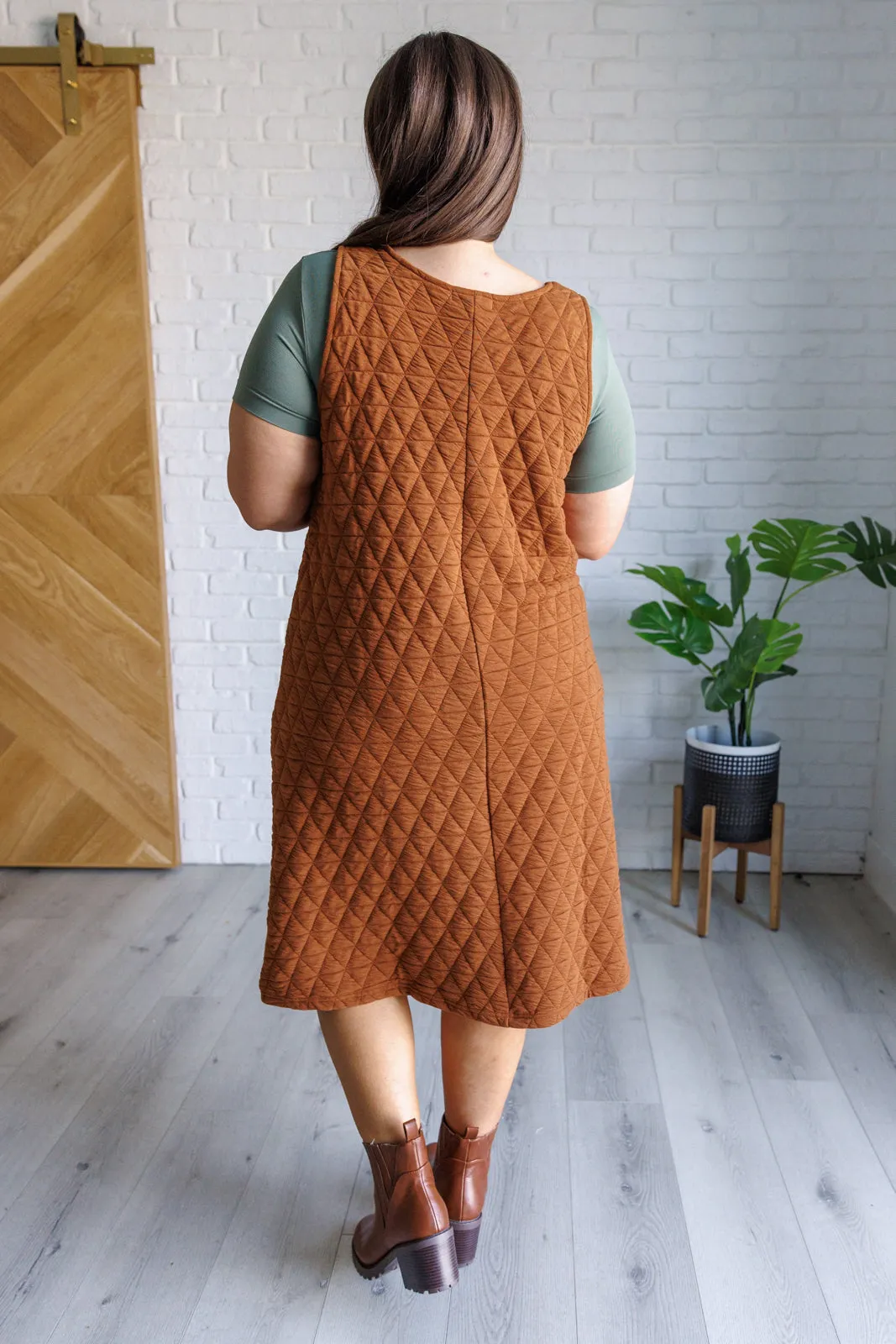 Free Falling Quilted Midi Dress - 11/1