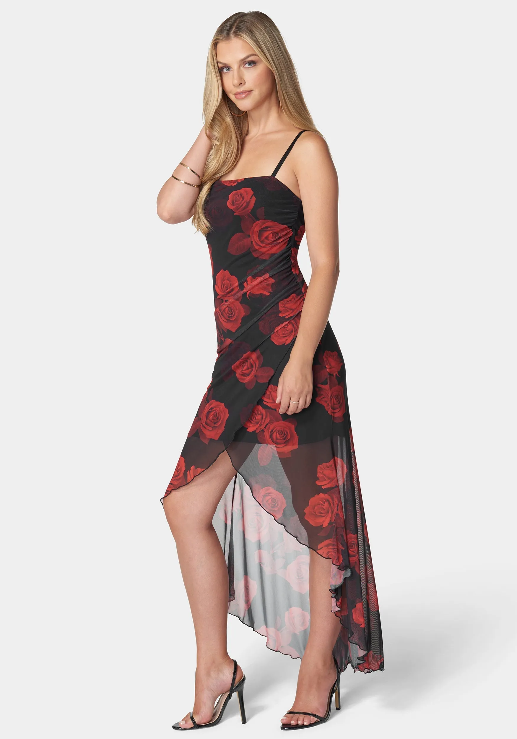 High Low Mesh Dress