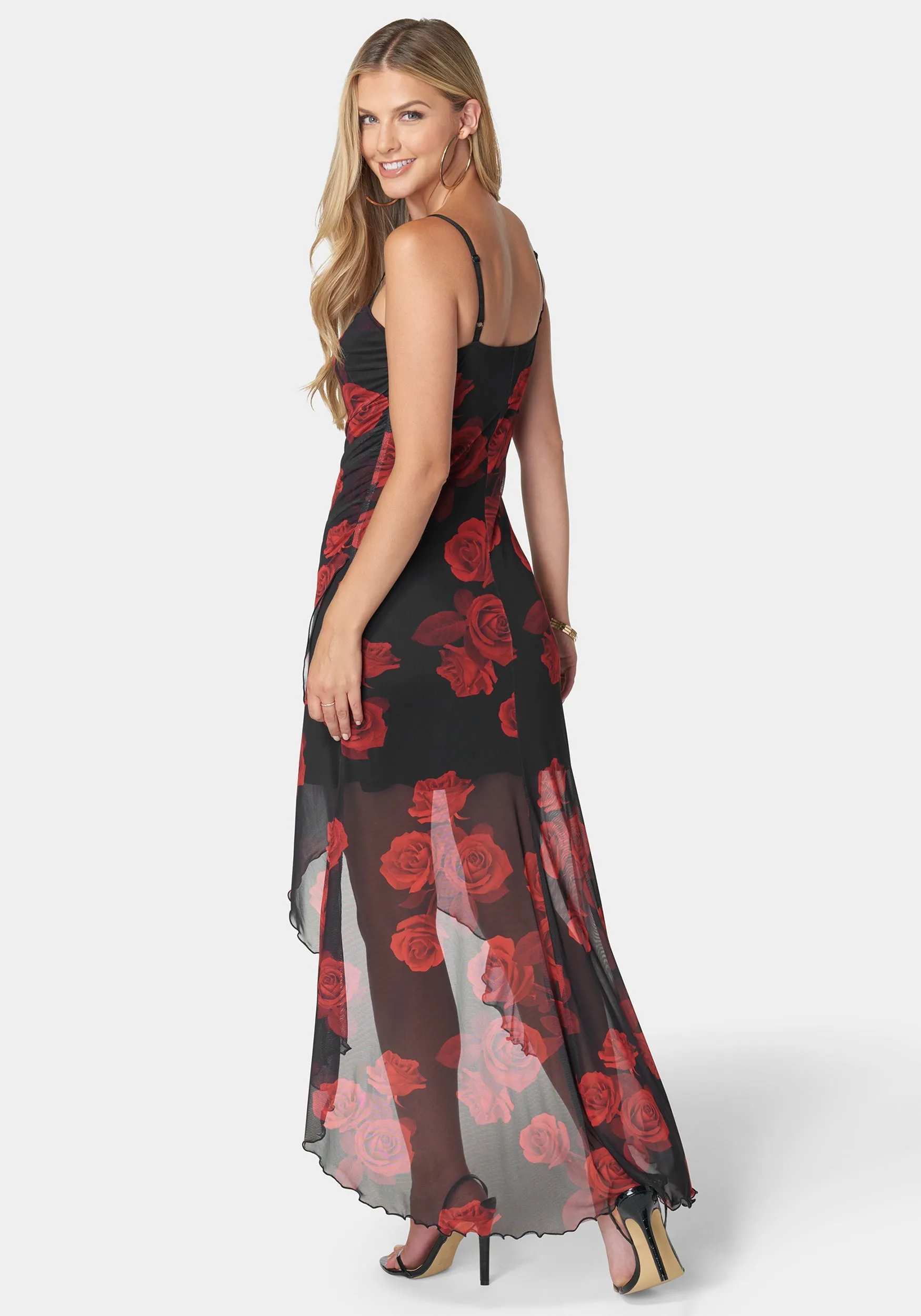 High Low Mesh Dress