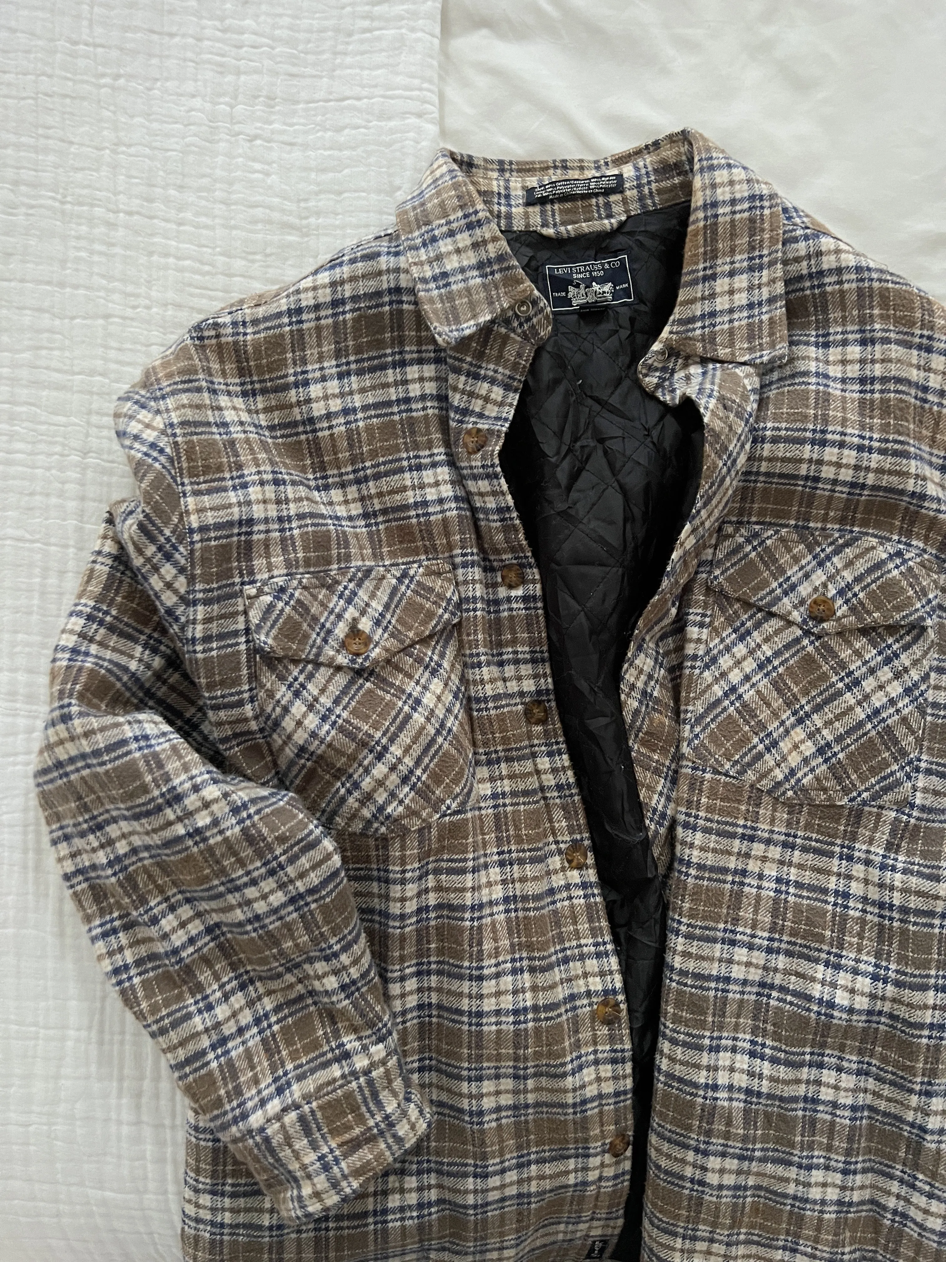 Levi's Olive Flannel Shacket (L)