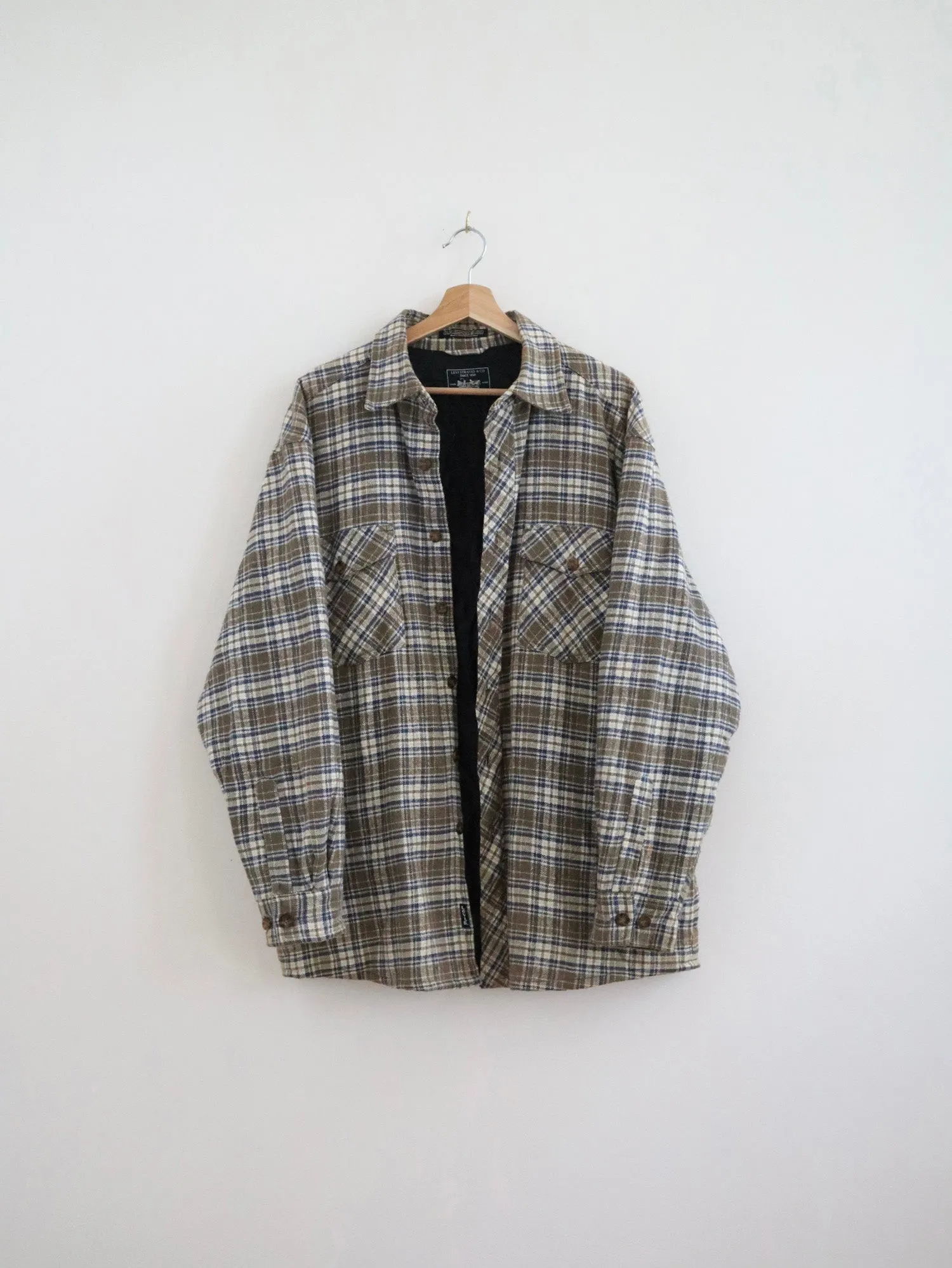Levi's Olive Flannel Shacket (L)