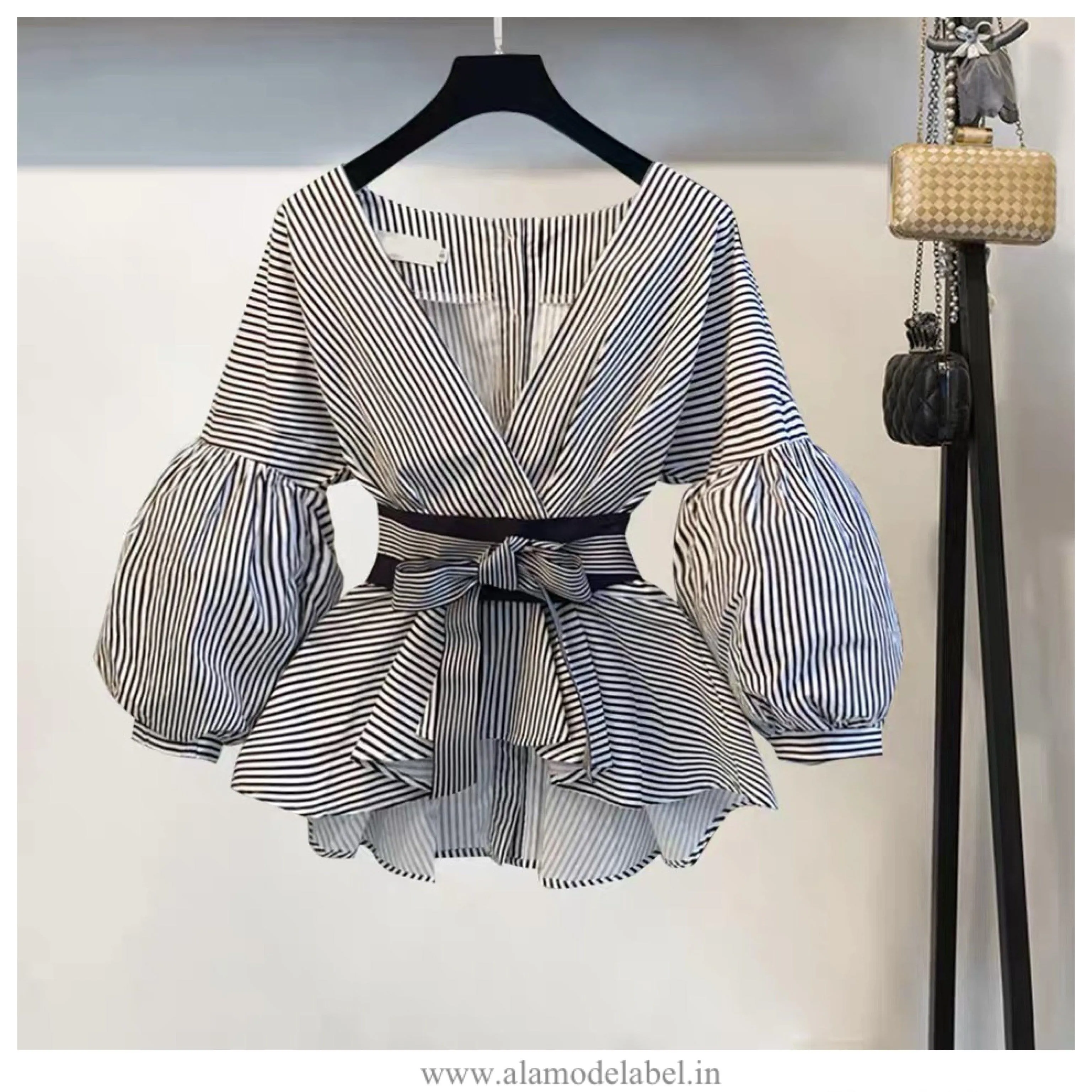 Luxury Bubble Sleeve Top with Pants
