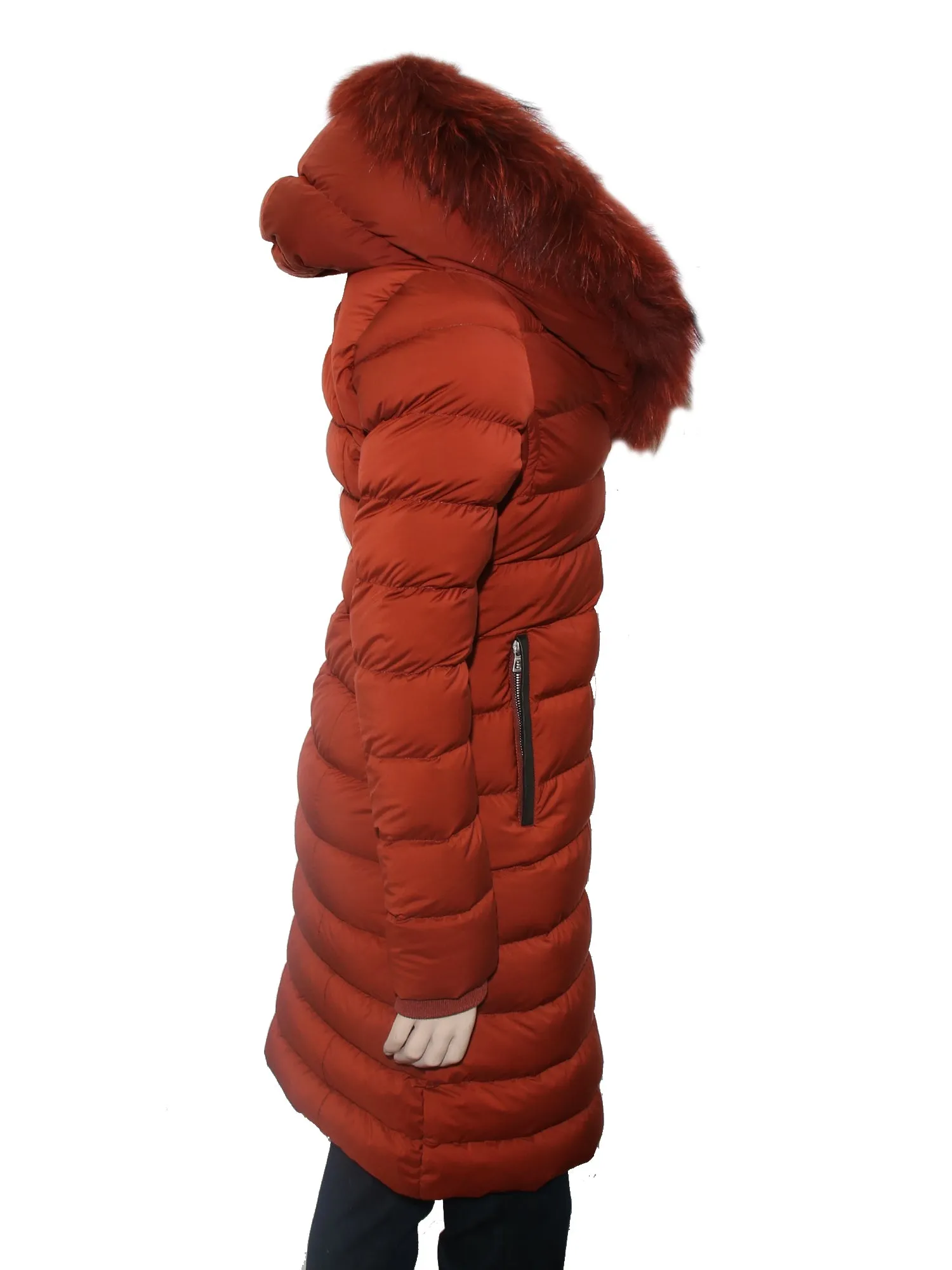 Melodic Down Puffer Jacket with Fur