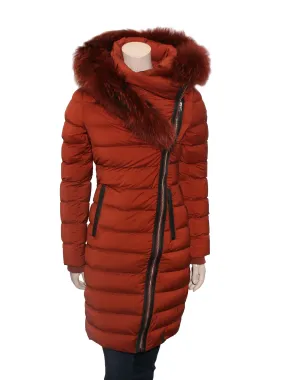 Melodic Down Puffer Jacket with Fur