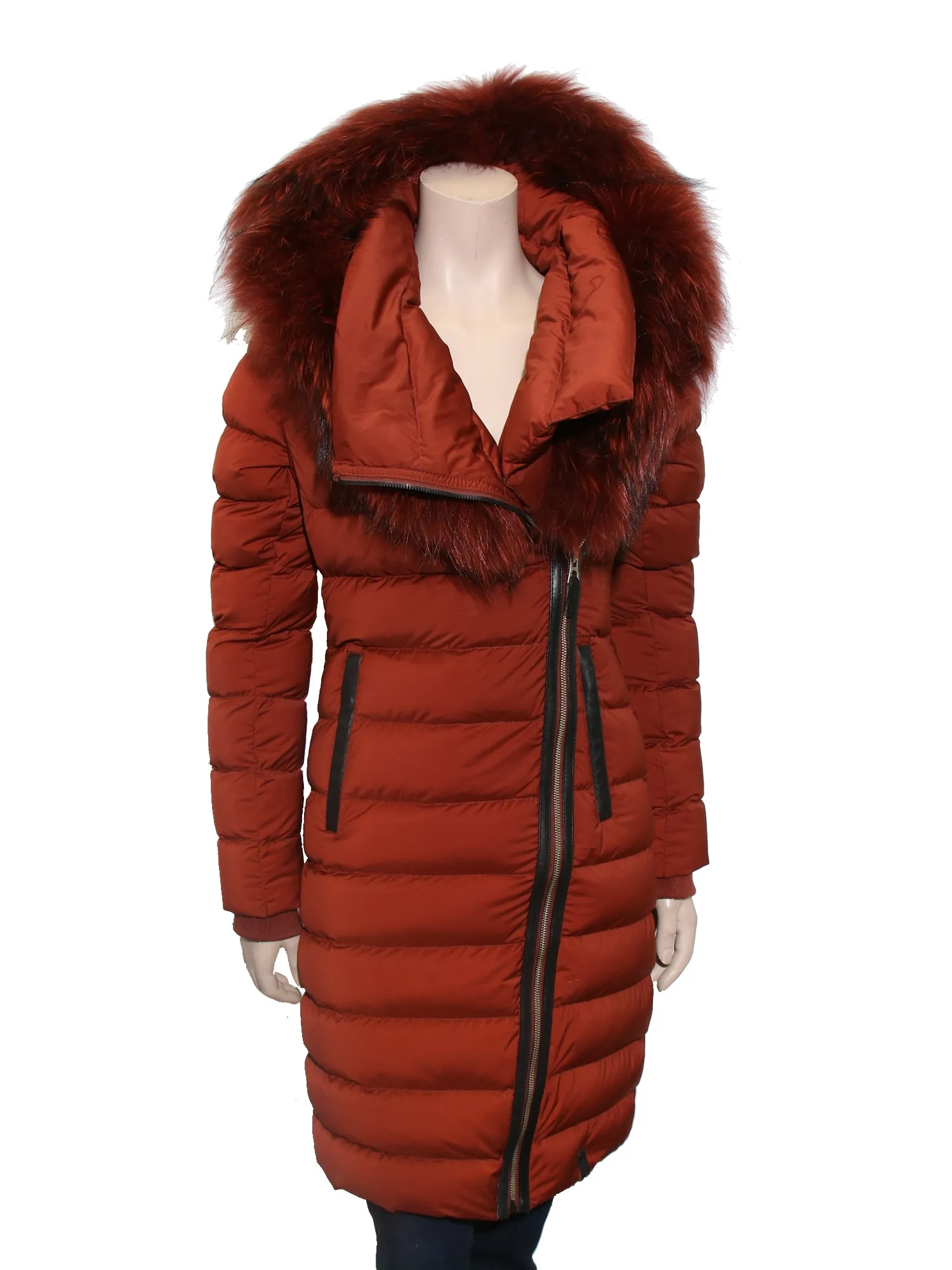 Melodic Down Puffer Jacket with Fur