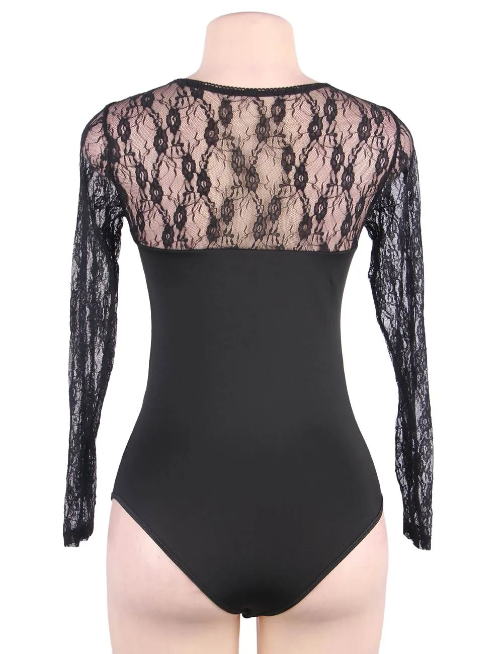 Midnight Blossom Lace Bodysuit