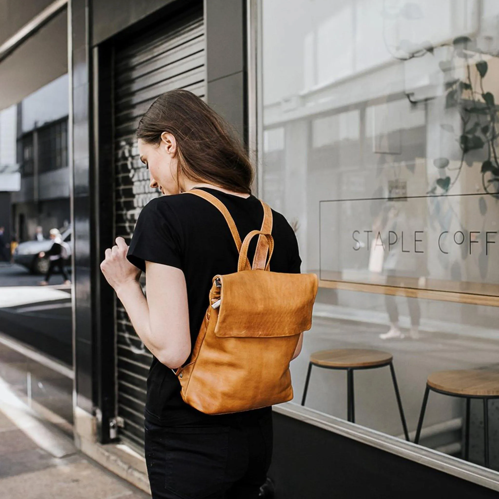 Neve Backpack- Tan