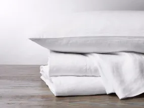 Organic Relaxed Linen Alpine White Bedding by Coyuchi