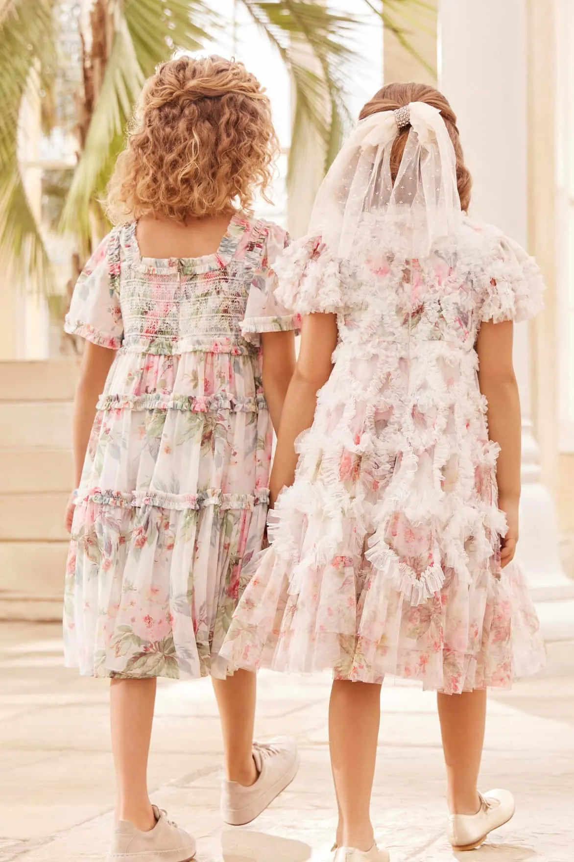 Paradise Garden Chiffon Smocked Kids Dress