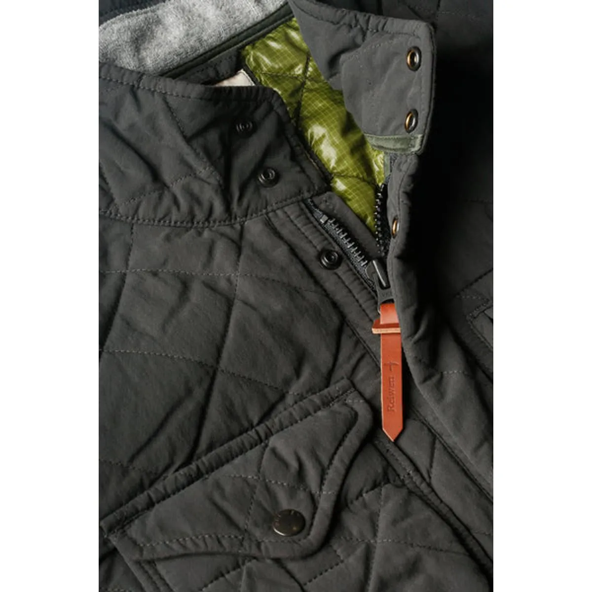 Quilted Tanker Charcoal