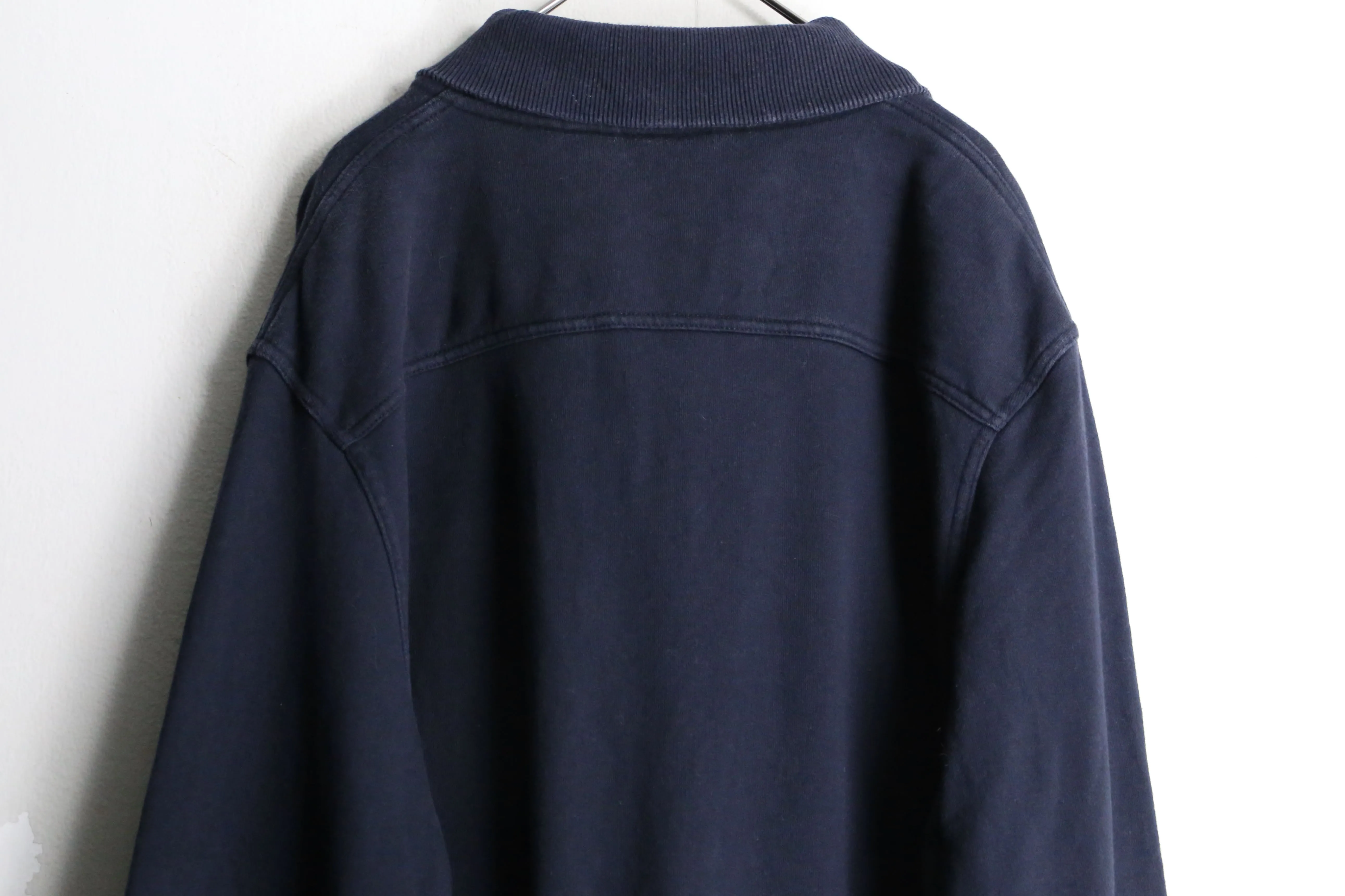 "FRED PERRY" navy zip up parka