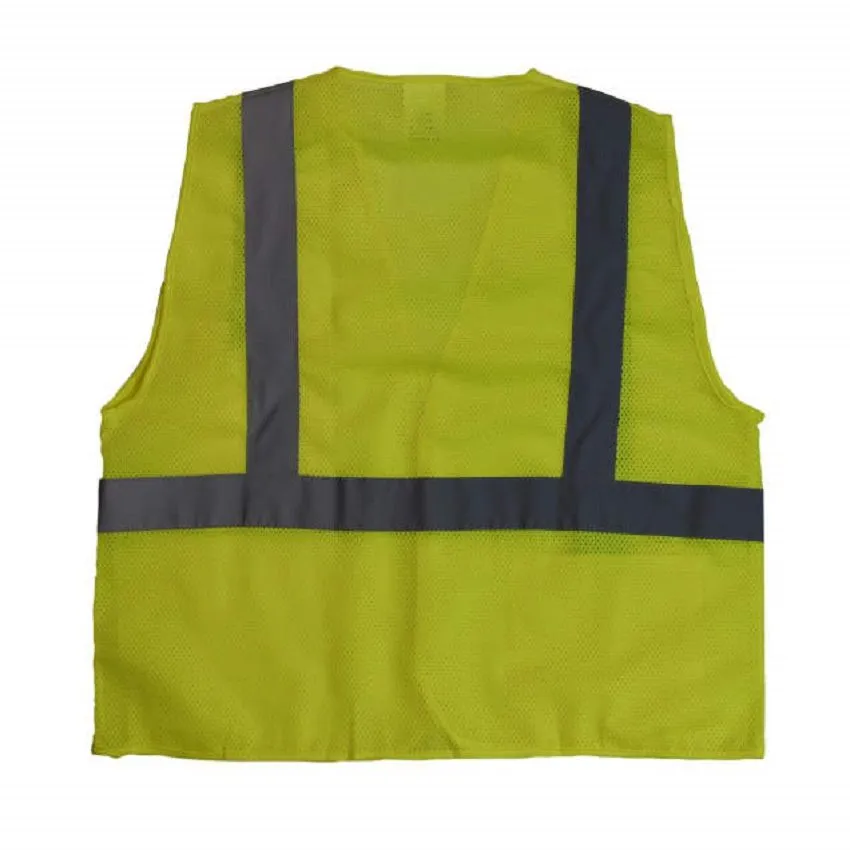 Radians SV2GM Economy Type R Class 2 Mesh Safety Vest, Hi-Vis Green, 1 Each