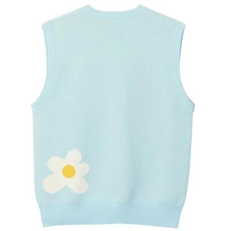Riolio Luxury Golf Flower Le Fleur Tyler The Creator Men Sweater Vests Knit Casual Sweaters Vest Sleeveless High Drake