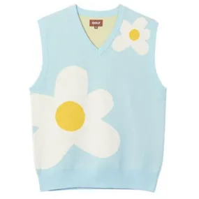 Riolio Luxury Golf Flower Le Fleur Tyler The Creator Men Sweater Vests Knit Casual Sweaters Vest Sleeveless High Drake
