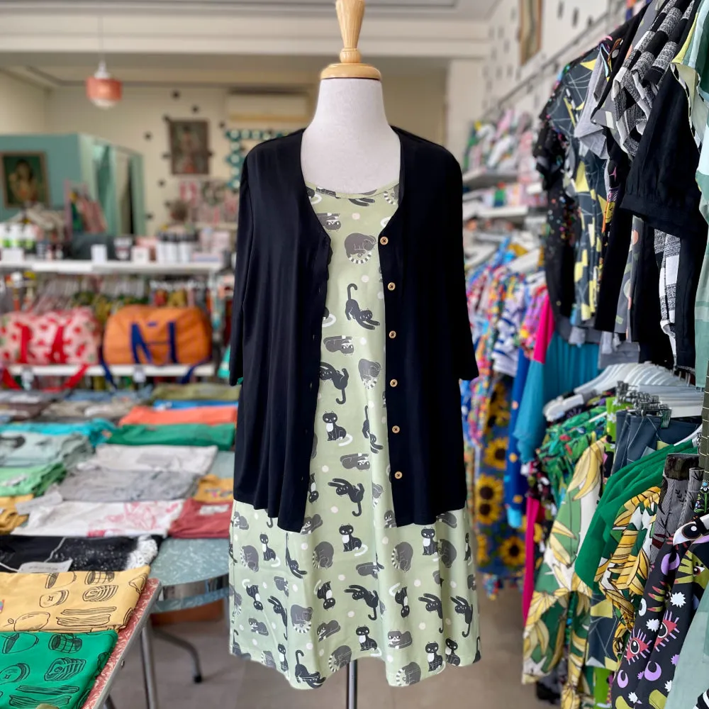 Shipshape Studio Swing Dress - Cats